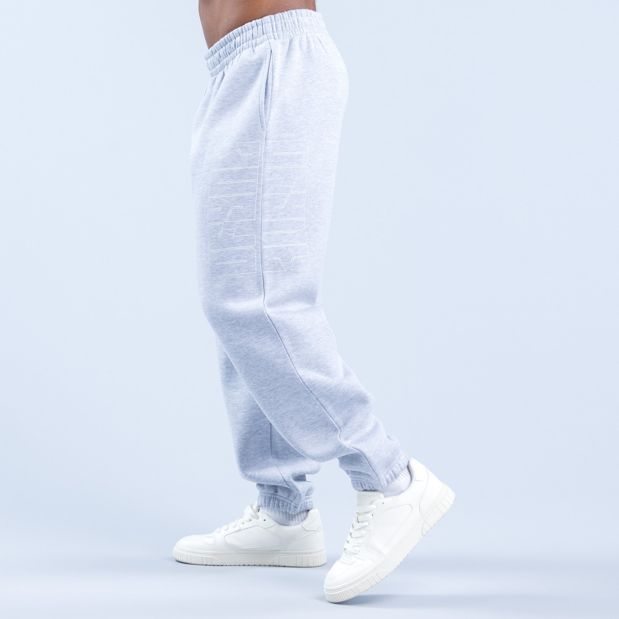 Pantalon Jogger DFYNE Recharge Graphic Hombre Grises | 9438-STNBP