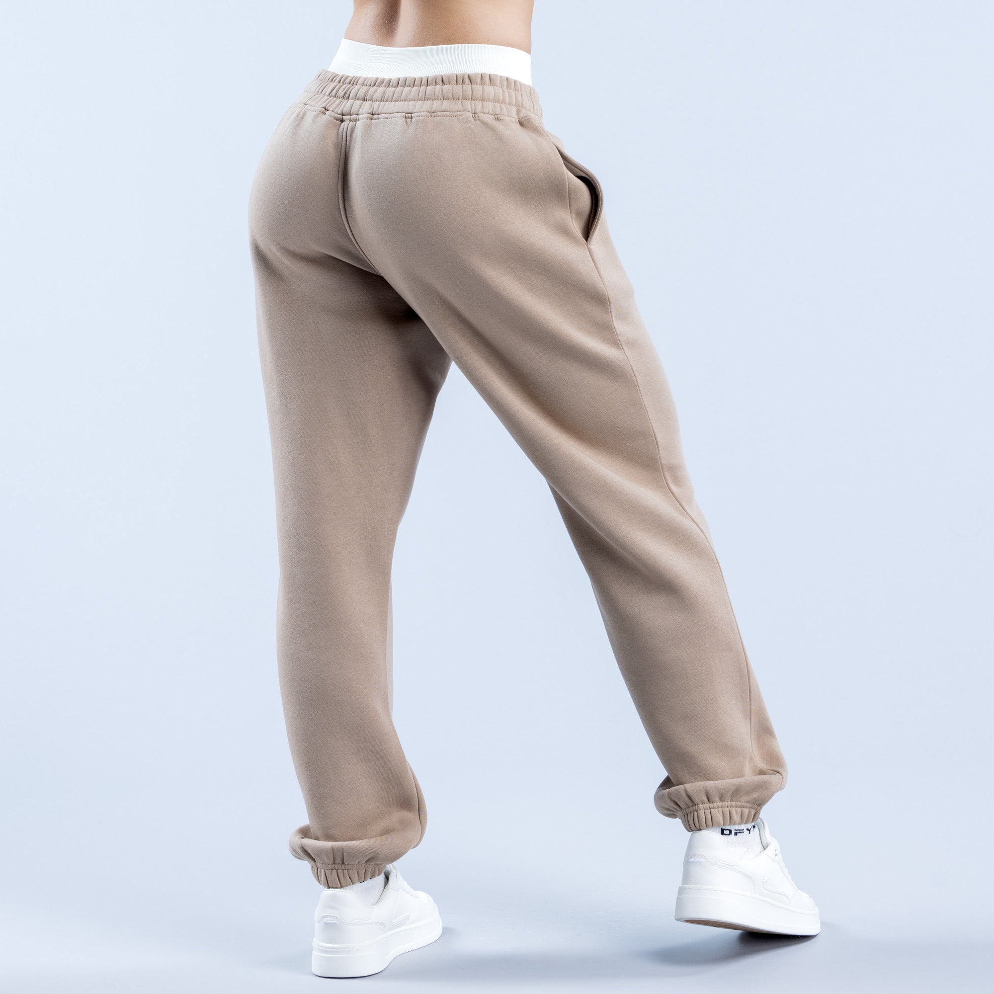 Pantalon Jogger DFYNE Revive Heavy Weight Mujer Beige | 6289-NHYSZ