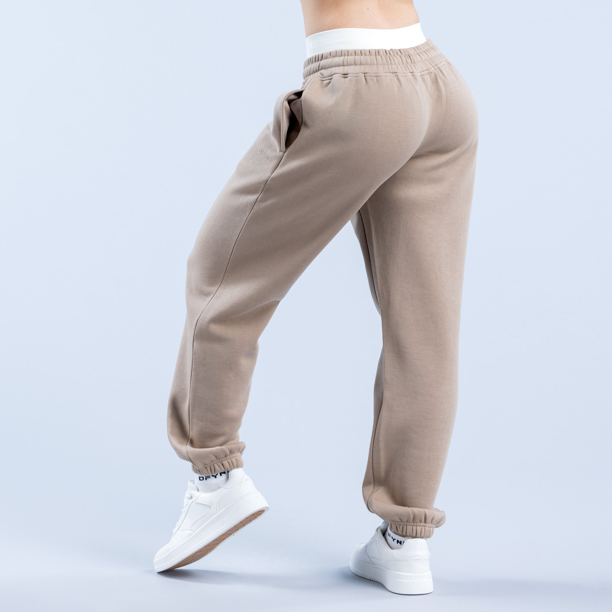 Pantalon Jogger DFYNE Revive Heavy Weight Mujer Beige | 6289-NHYSZ
