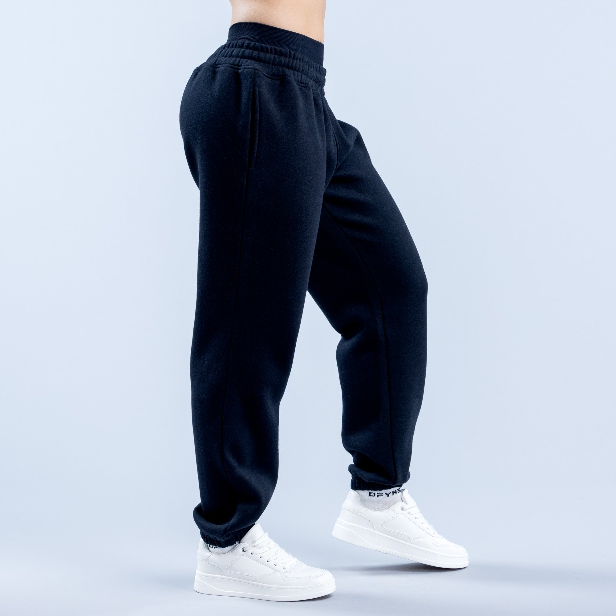 Pantalon Jogger DFYNE Revive Heavy Weight Mujer Negros | 3867-UHPXB