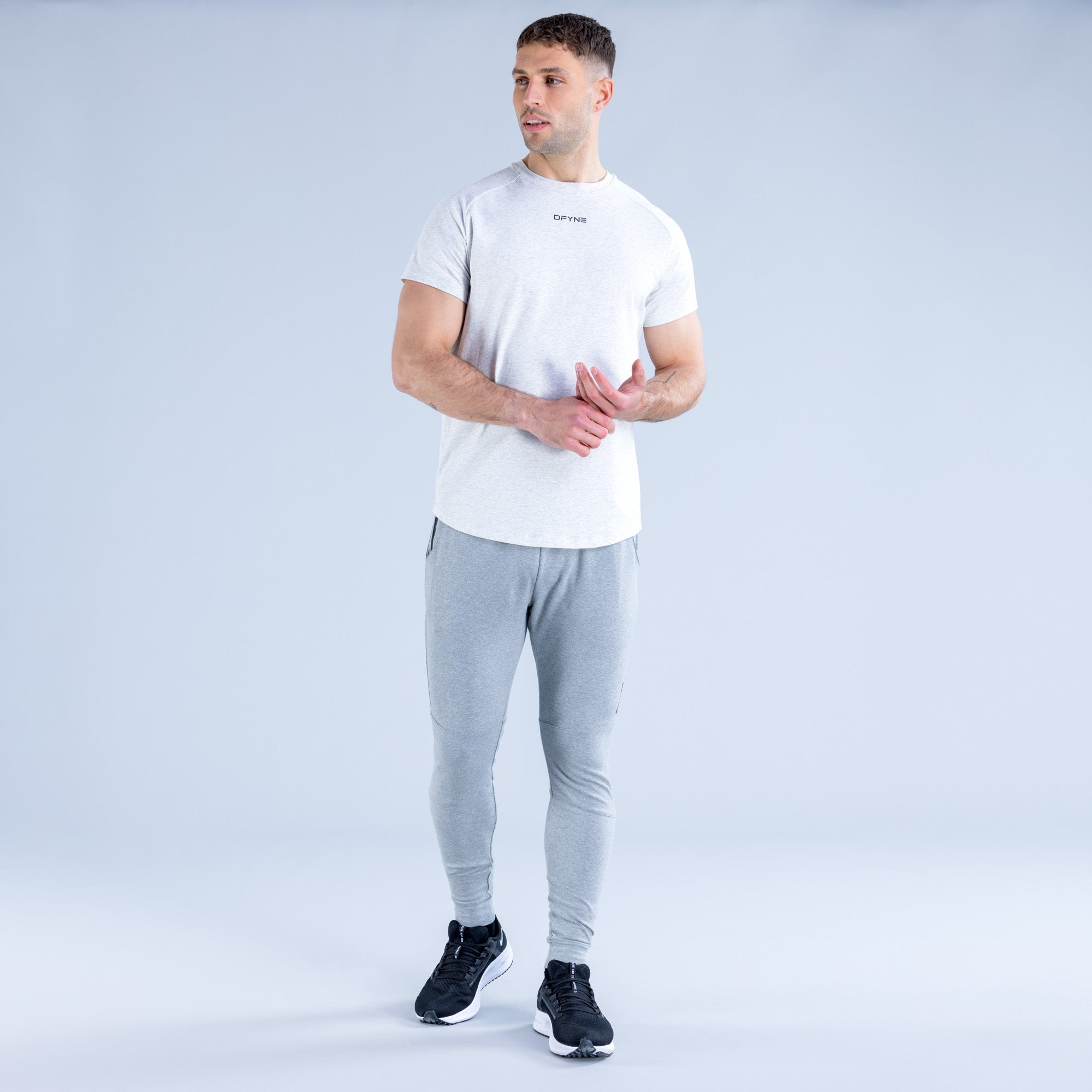 Pantalon Jogger DFYNE Stealth Tapered Hombre Grises | 7512-MSGZE