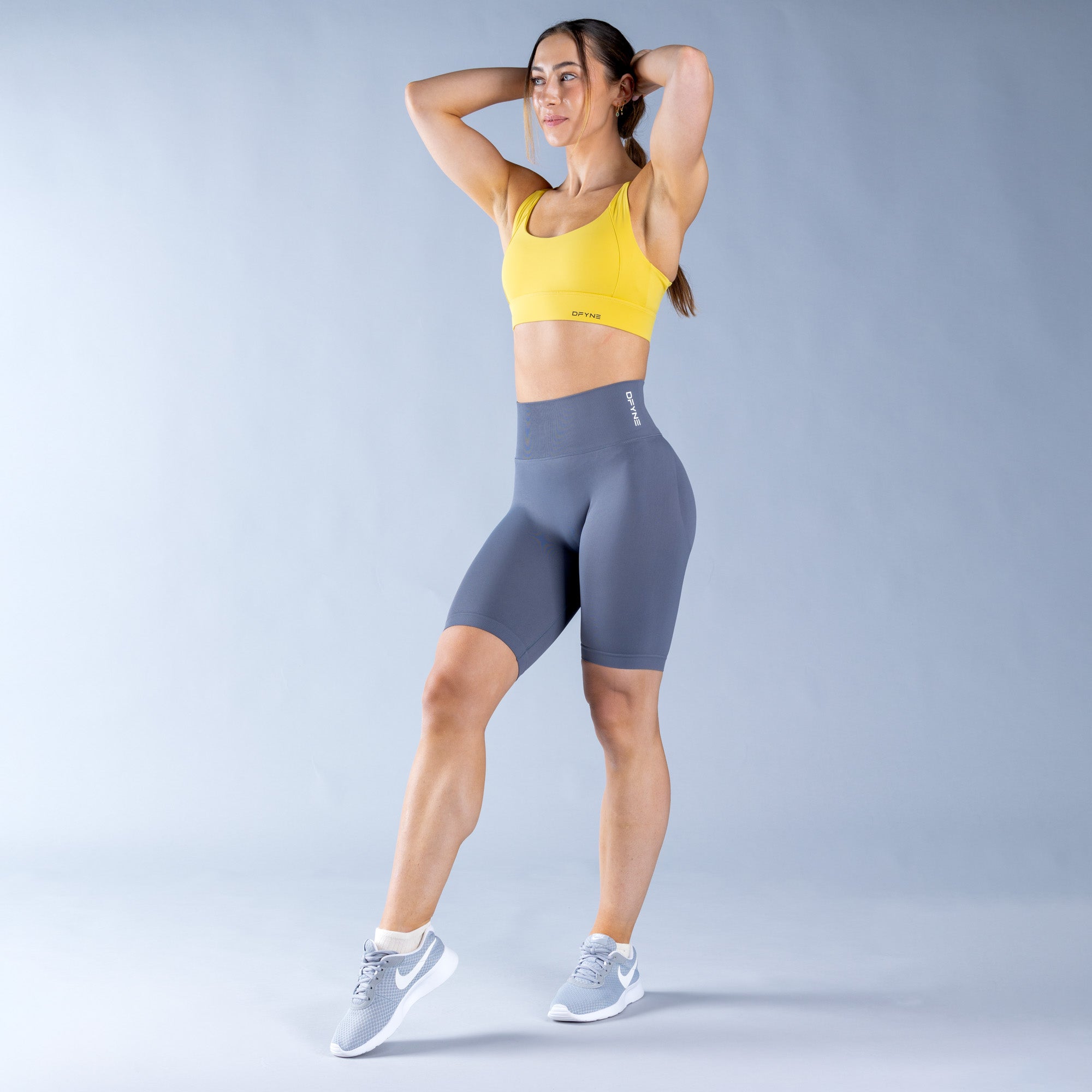 Shorts DFYNE Dynamic Mujer Grises Oscuro | 5164-HWTSU