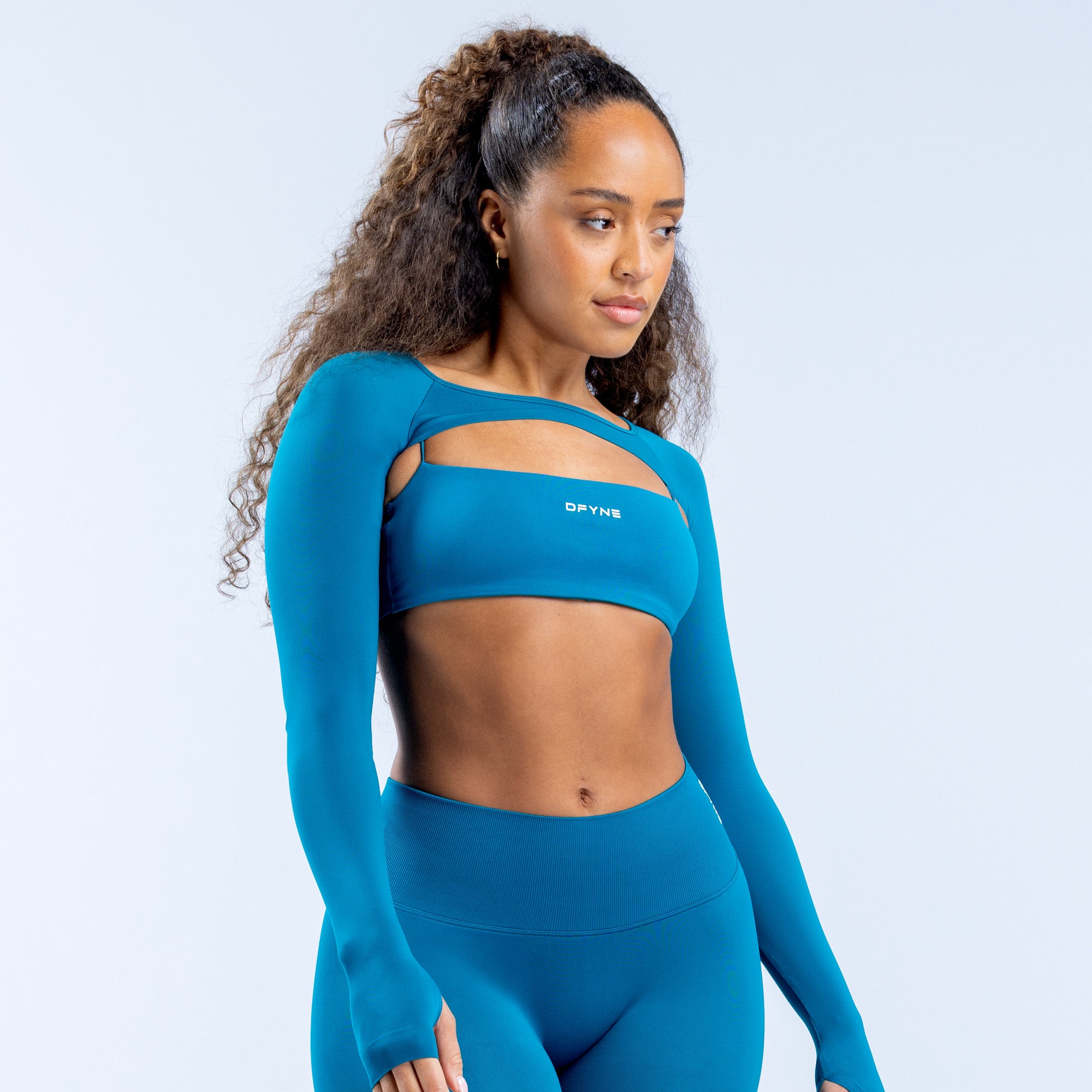 Shrug DFYNE Defy Long Sleeve Mujer Azules | 1579-XOMBD