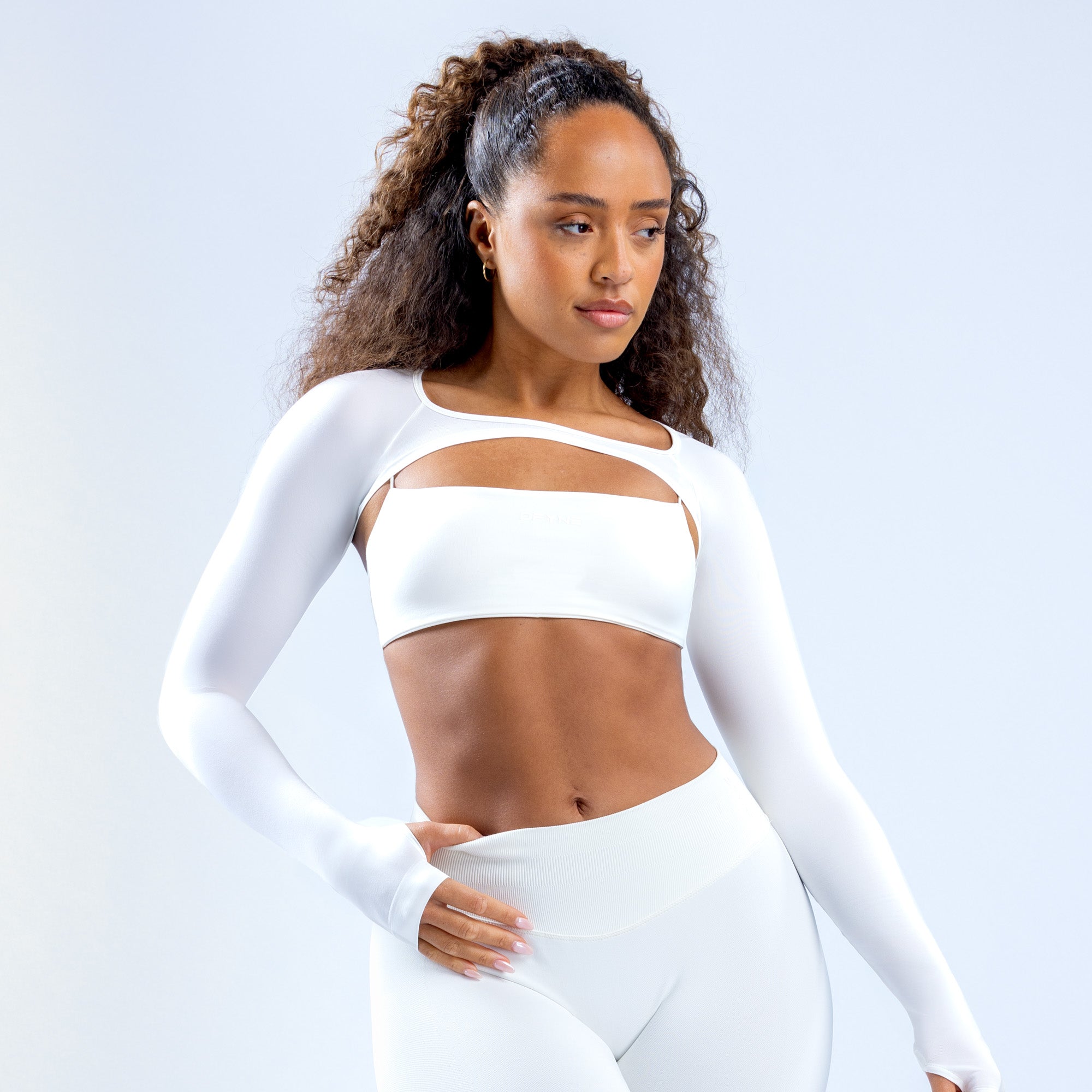 Shrug DFYNE Defy Long Sleeve Mujer Blancos | 7892-SUDJZ