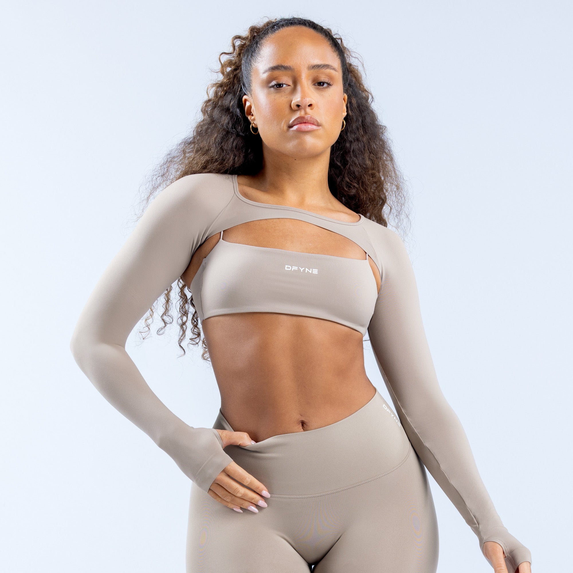 Shrug DFYNE Defy Long Sleeve Mujer Grises | 0579-GDULZ