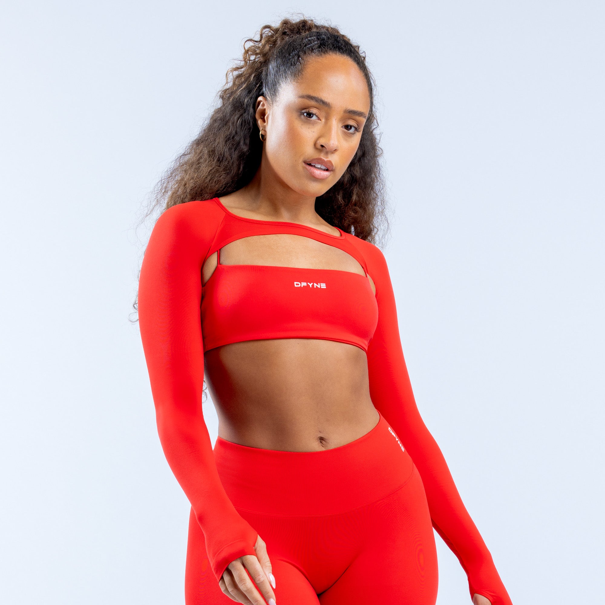 Shrug DFYNE Defy Long Sleeve Mujer Naranjas | 3869-UCWXG