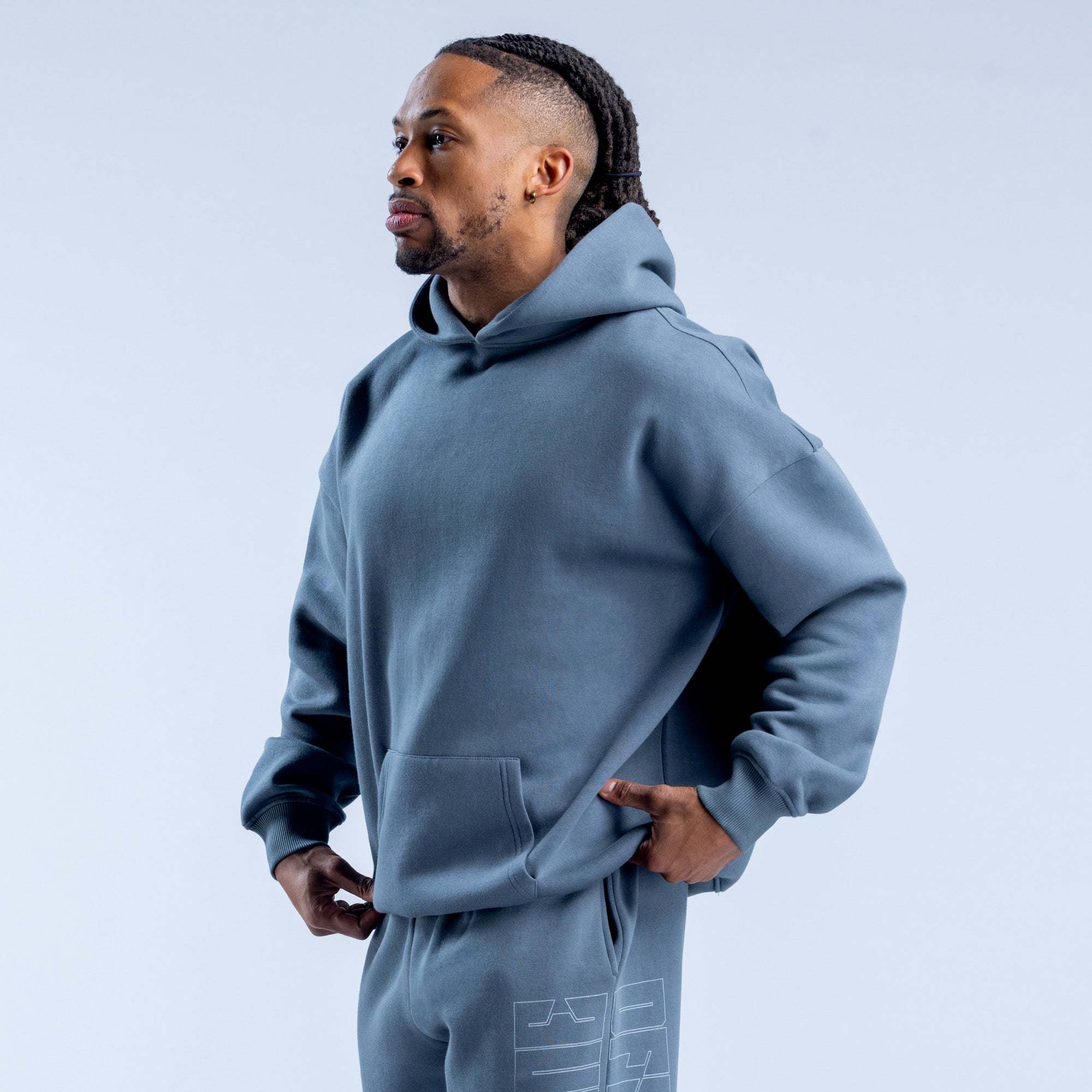 Sudadera con Capucha DFYNE Recharge Graphic Hombre Grises | 6974-SKAYT
