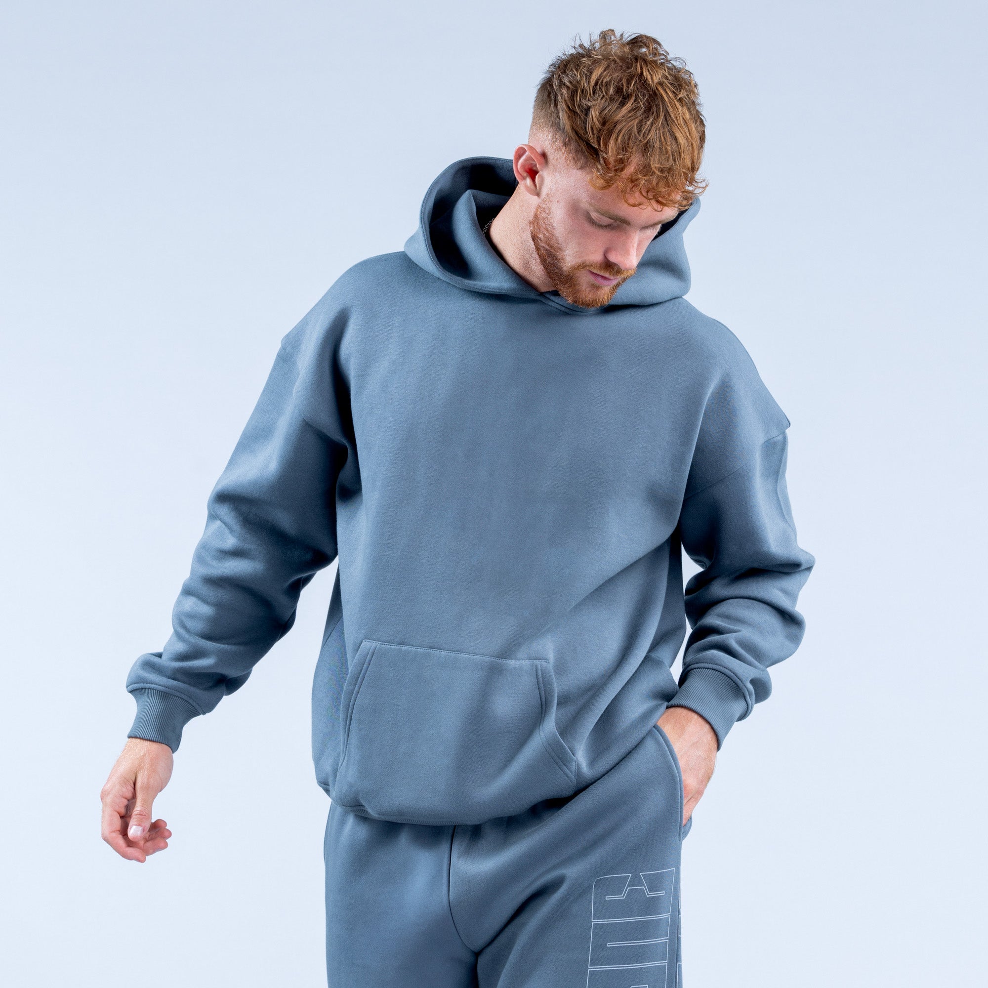 Sudadera con Capucha DFYNE Recharge Graphic Hombre Grises | 6974-SKAYT