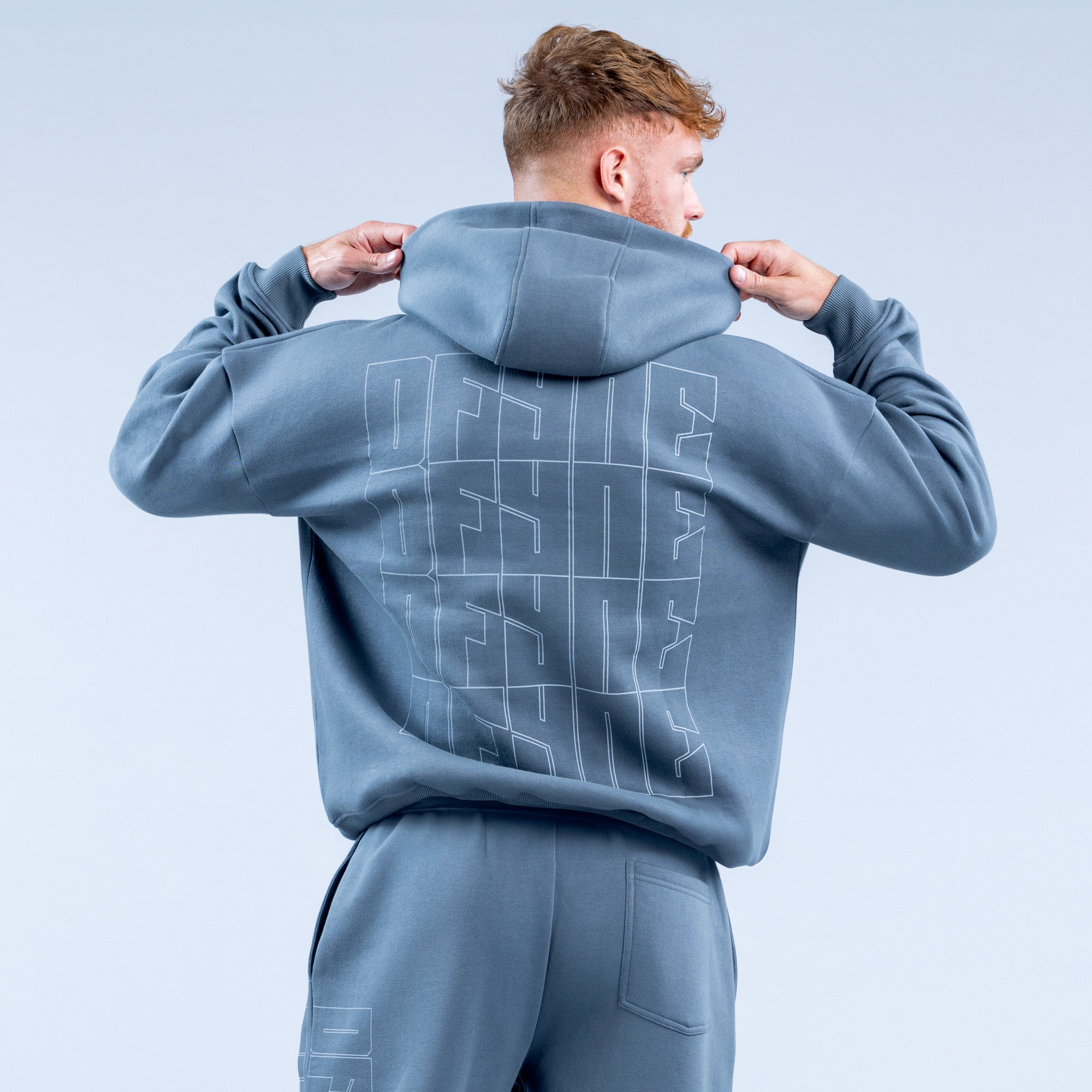 Sudadera con Capucha DFYNE Recharge Graphic Hombre Grises | 6974-SKAYT