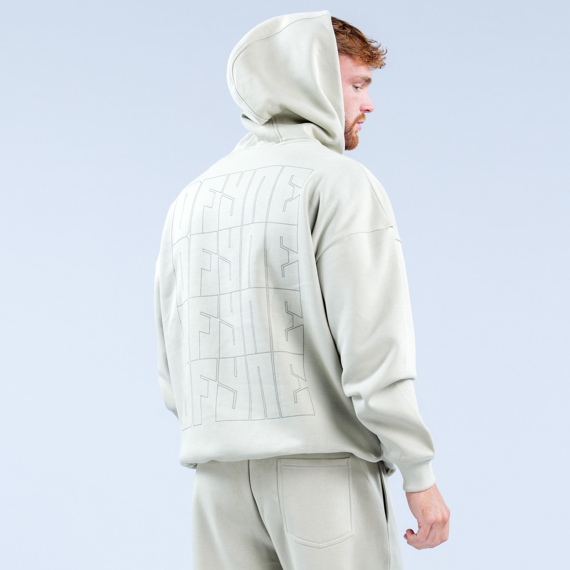 Sudadera con Capucha DFYNE Recharge Graphic Hombre Grises | 0286-WUCFR