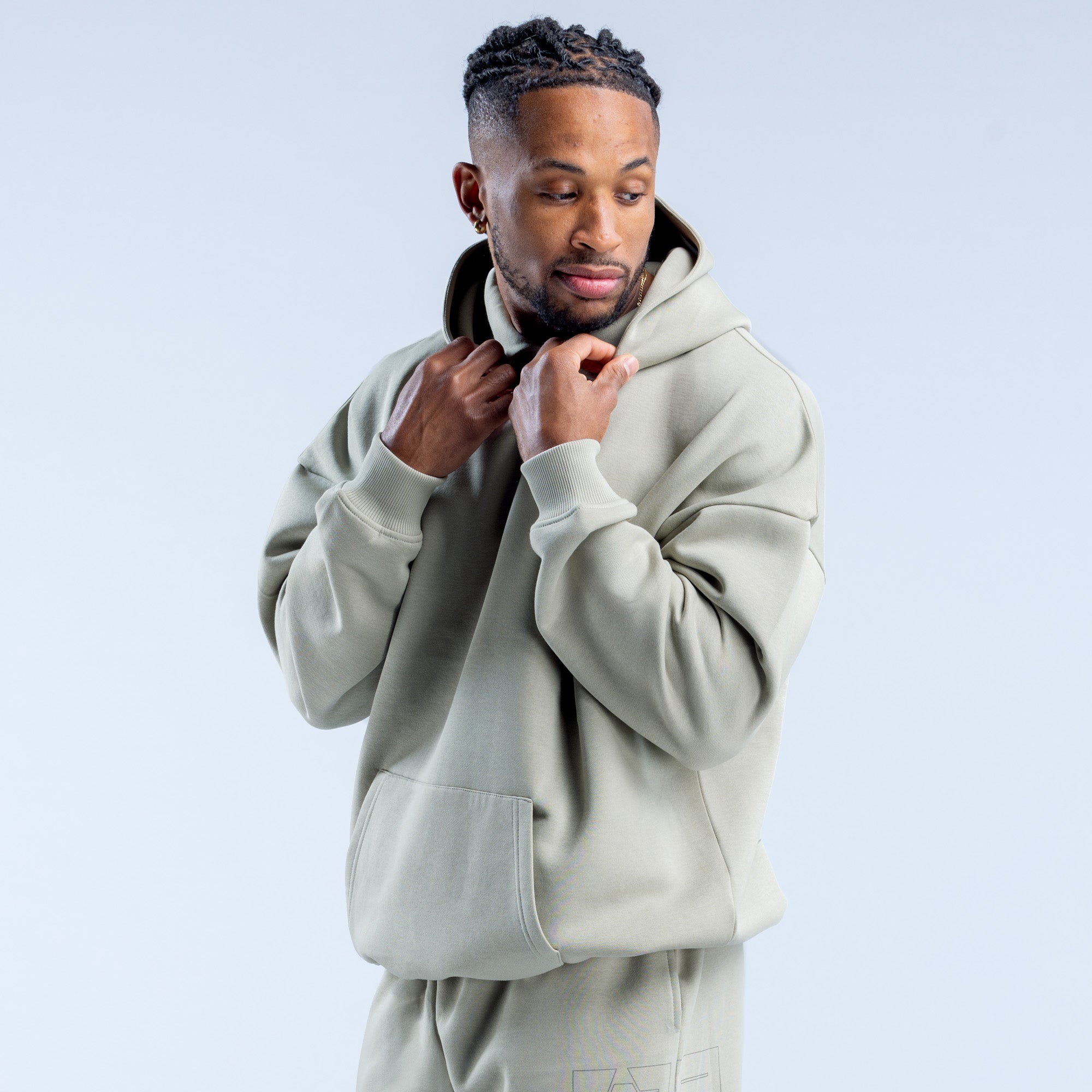 Sudadera con Capucha DFYNE Recharge Graphic Hombre Grises | 0286-WUCFR