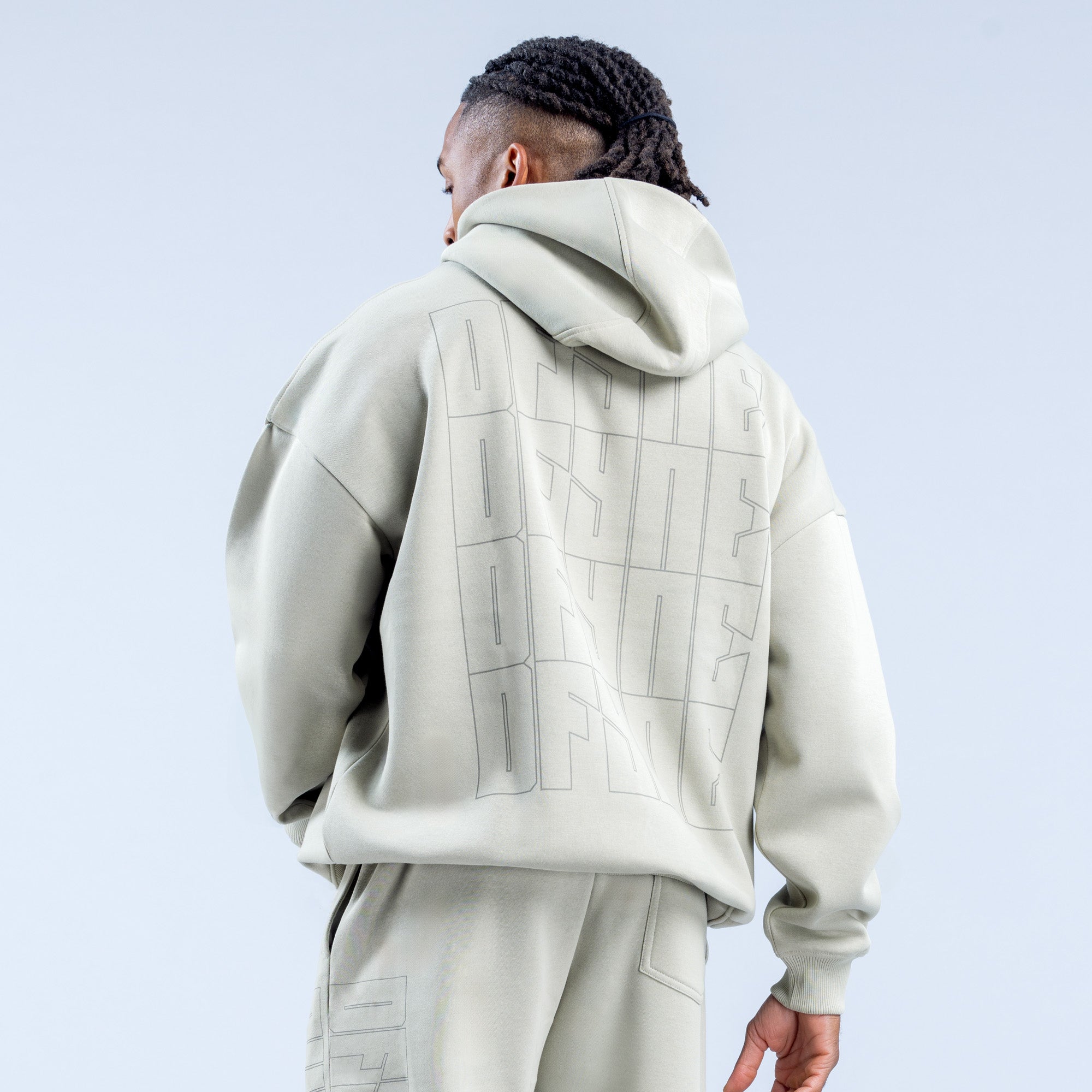 Sudadera con Capucha DFYNE Recharge Graphic Hombre Grises | 0286-WUCFR