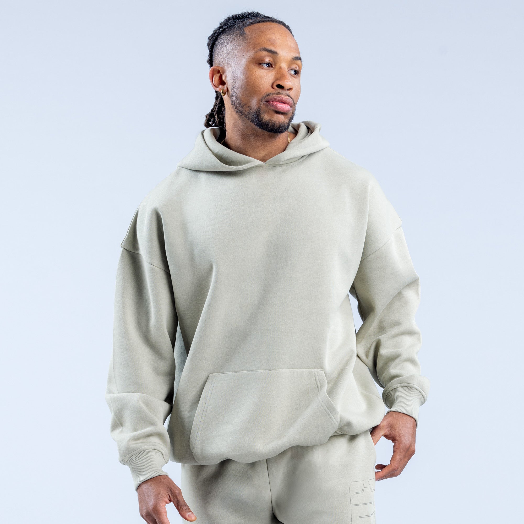 Sudadera con Capucha DFYNE Recharge Graphic Hombre Grises | 0286-WUCFR