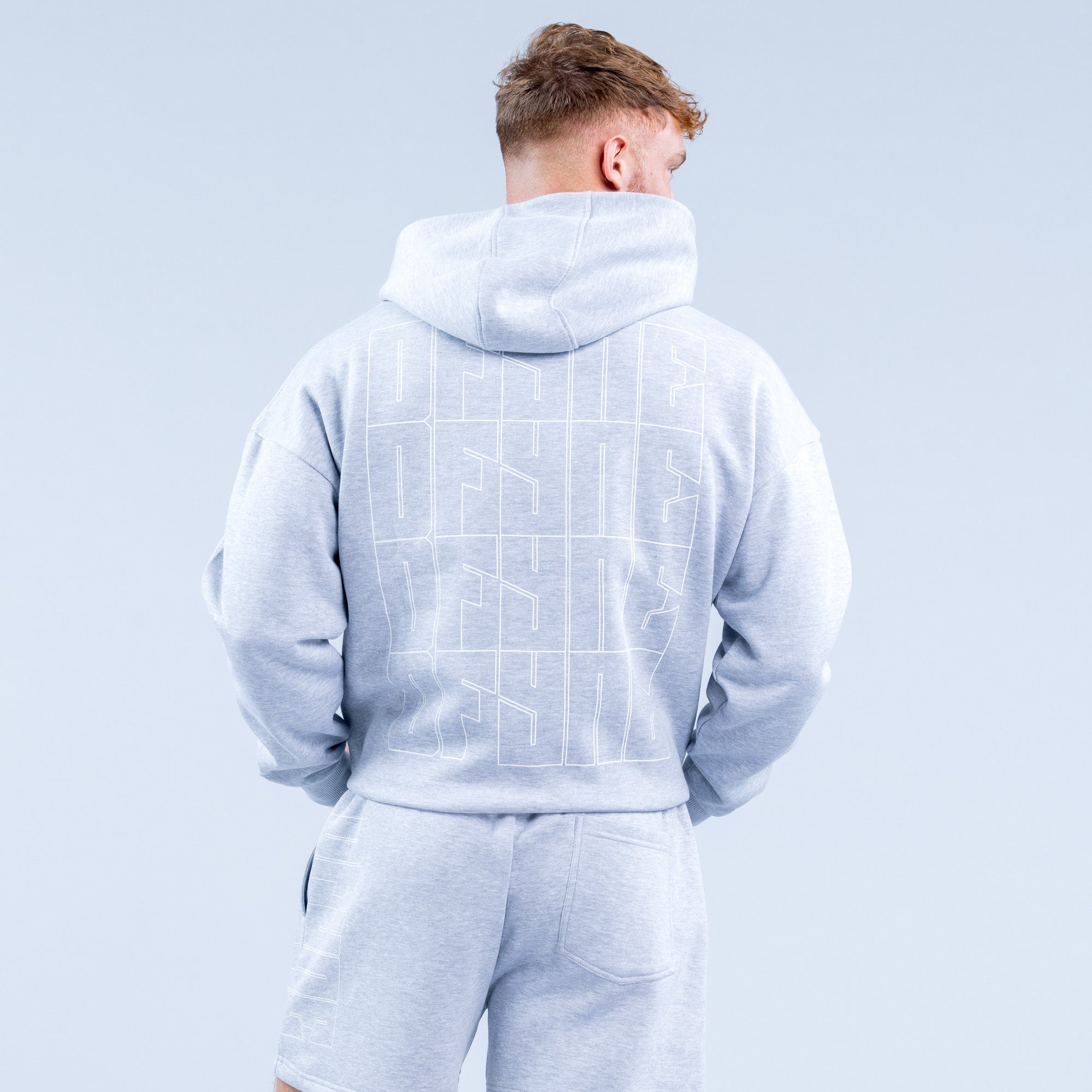 Sudadera con Capucha DFYNE Recharge Graphic Hombre Grises | 0385-MXWYK