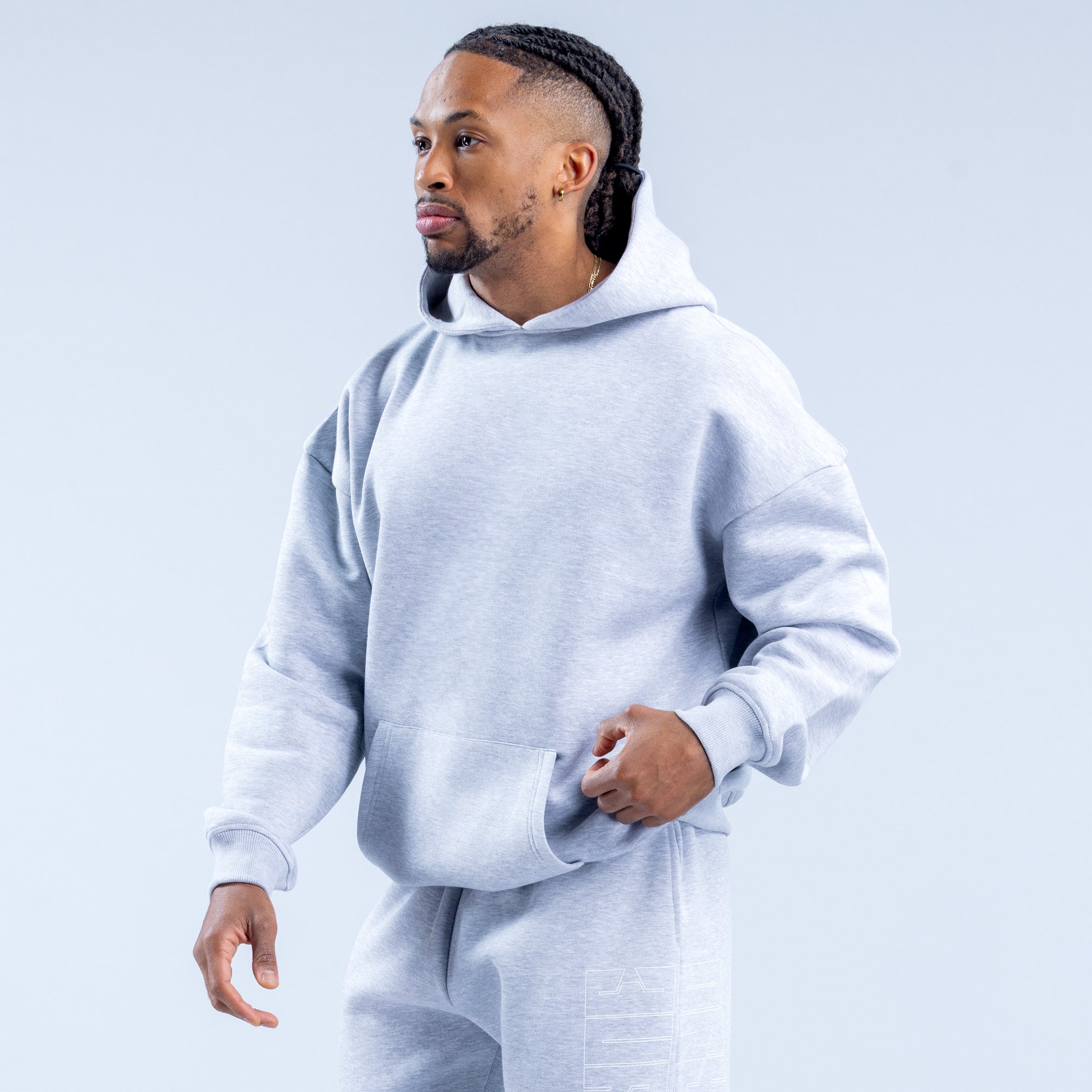 Sudadera con Capucha DFYNE Recharge Graphic Hombre Grises | 0385-MXWYK