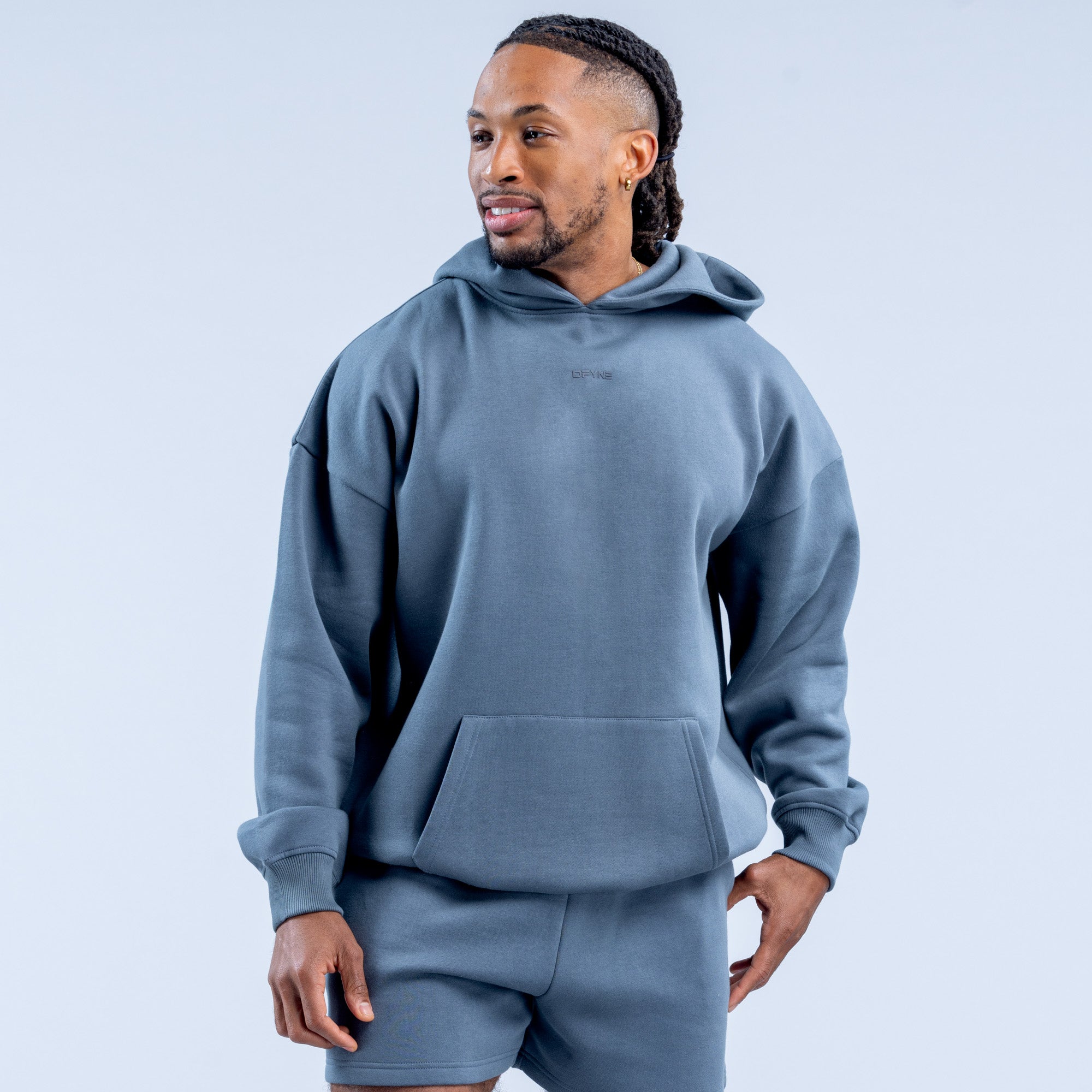 Sudadera con Capucha DFYNE Recharge Hombre Grises | 4356-WHUTY
