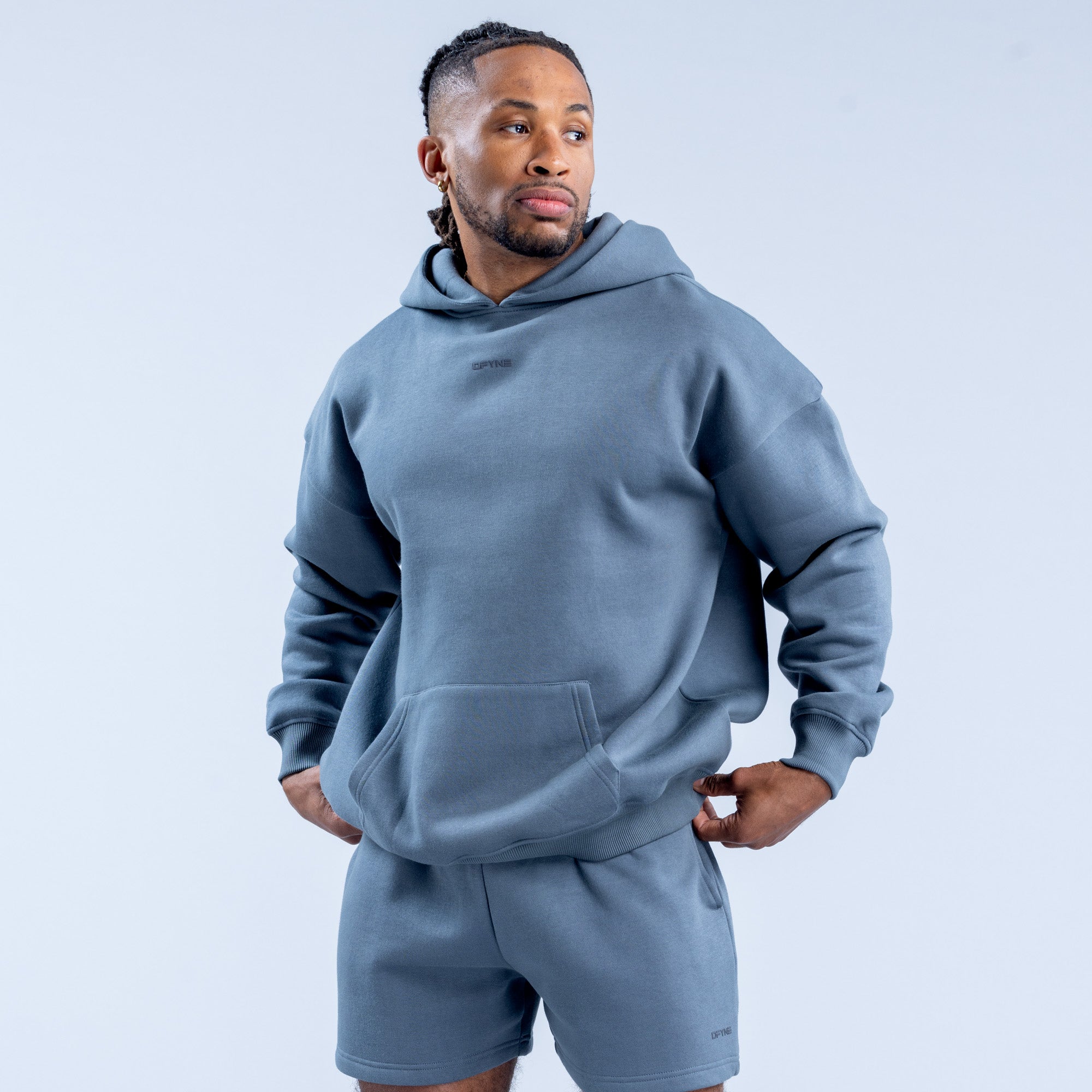 Sudadera con Capucha DFYNE Recharge Hombre Grises | 4356-WHUTY