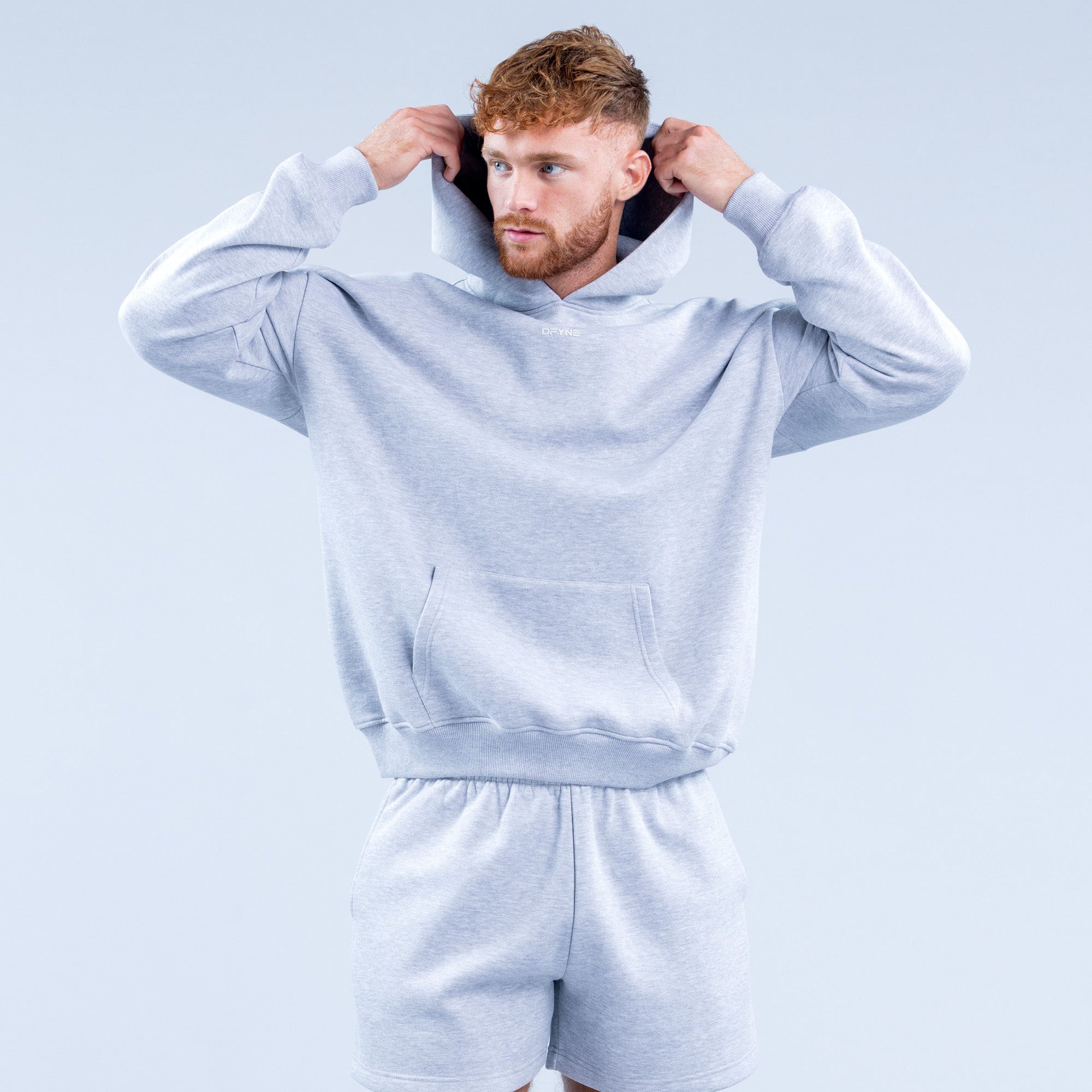 Sudadera con Capucha DFYNE Recharge Hombre Grises | 9837-DWIXF