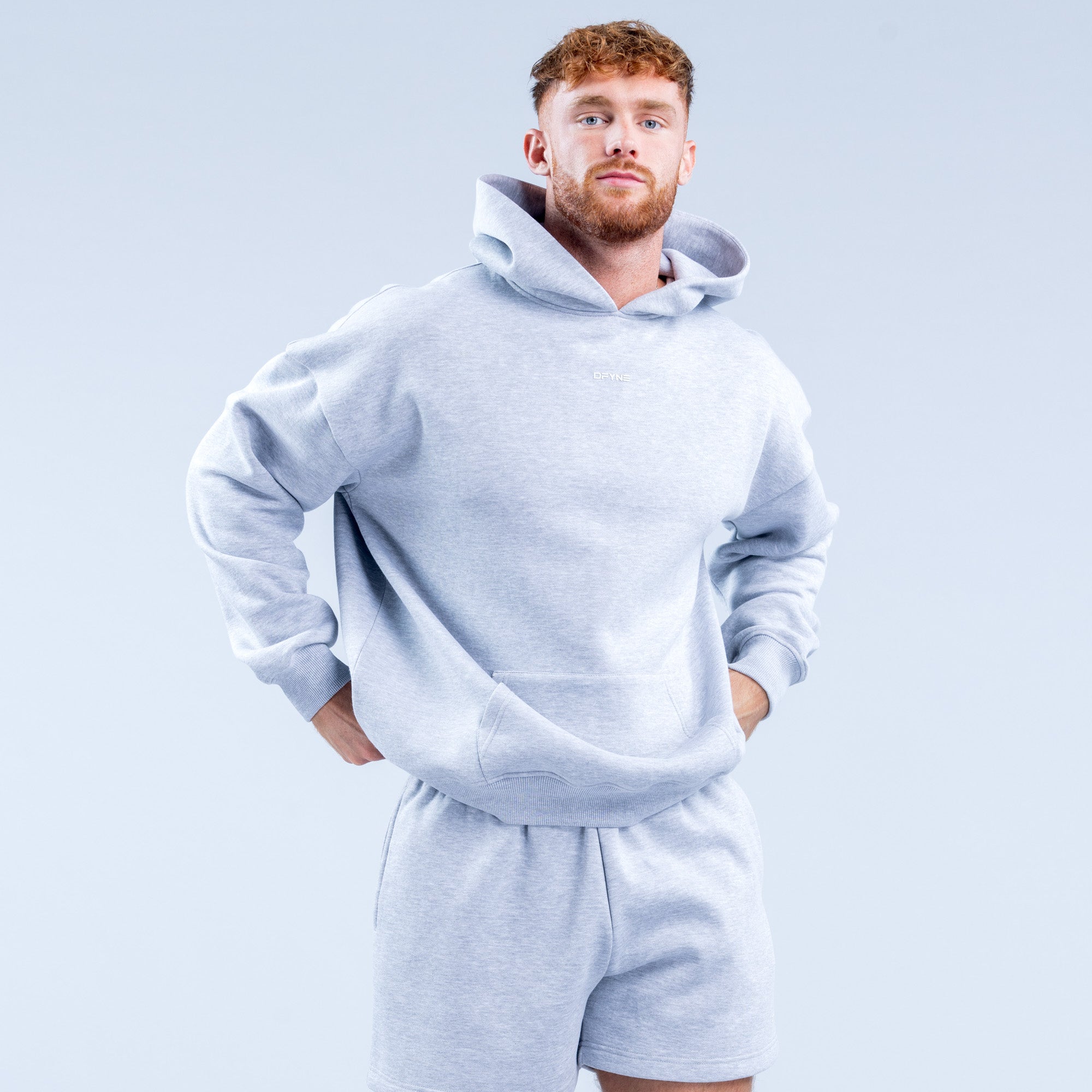 Sudadera con Capucha DFYNE Recharge Hombre Grises | 9837-DWIXF