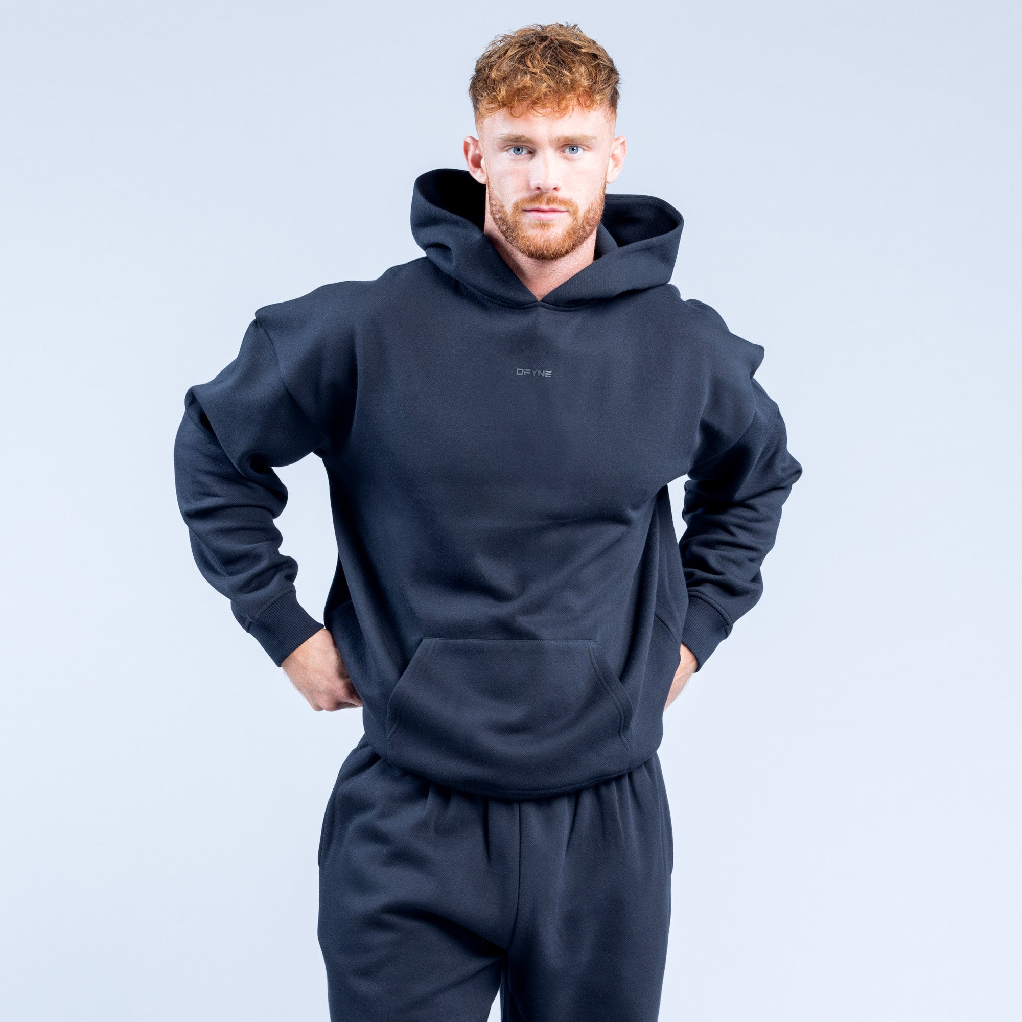 Sudadera con Capucha DFYNE Recharge Hombre Negros | 4596-NSORB