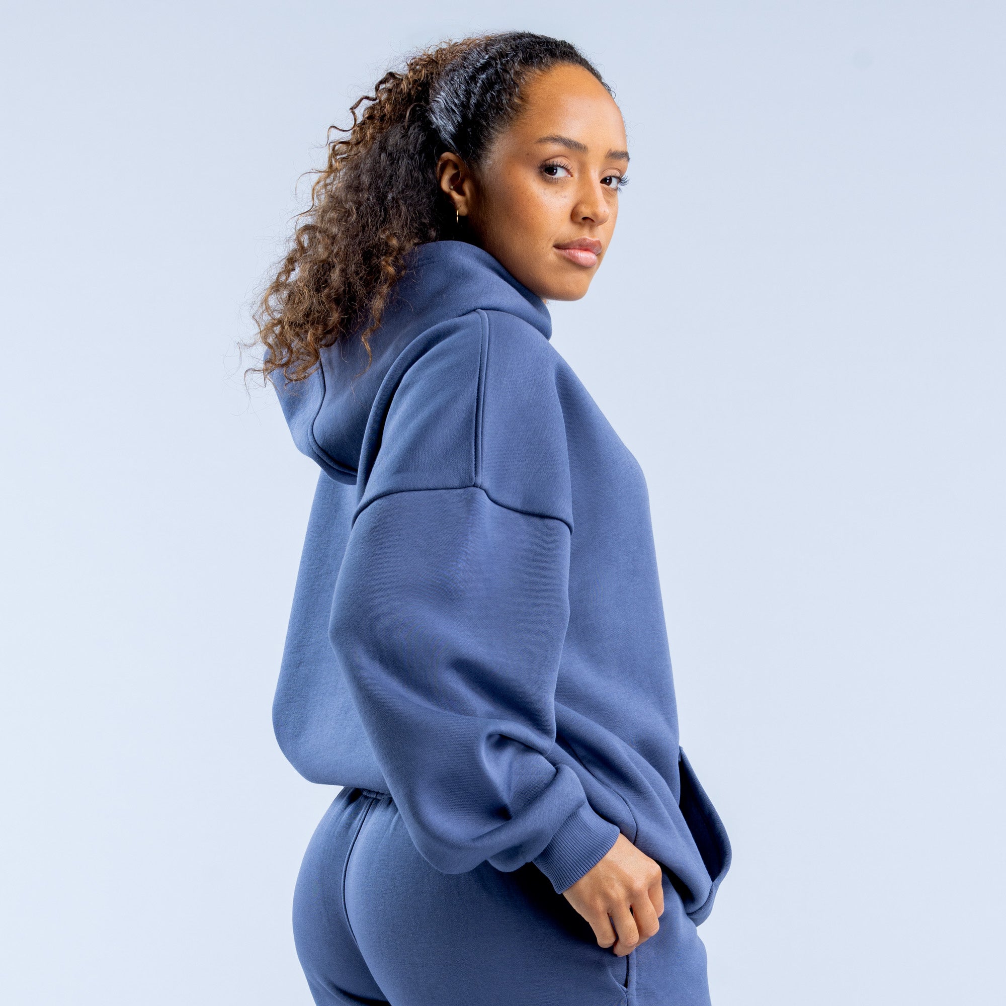 Sudadera con Capucha DFYNE Revive Heavy Weight Mujer Azules Oscuro | 1397-KTSPF