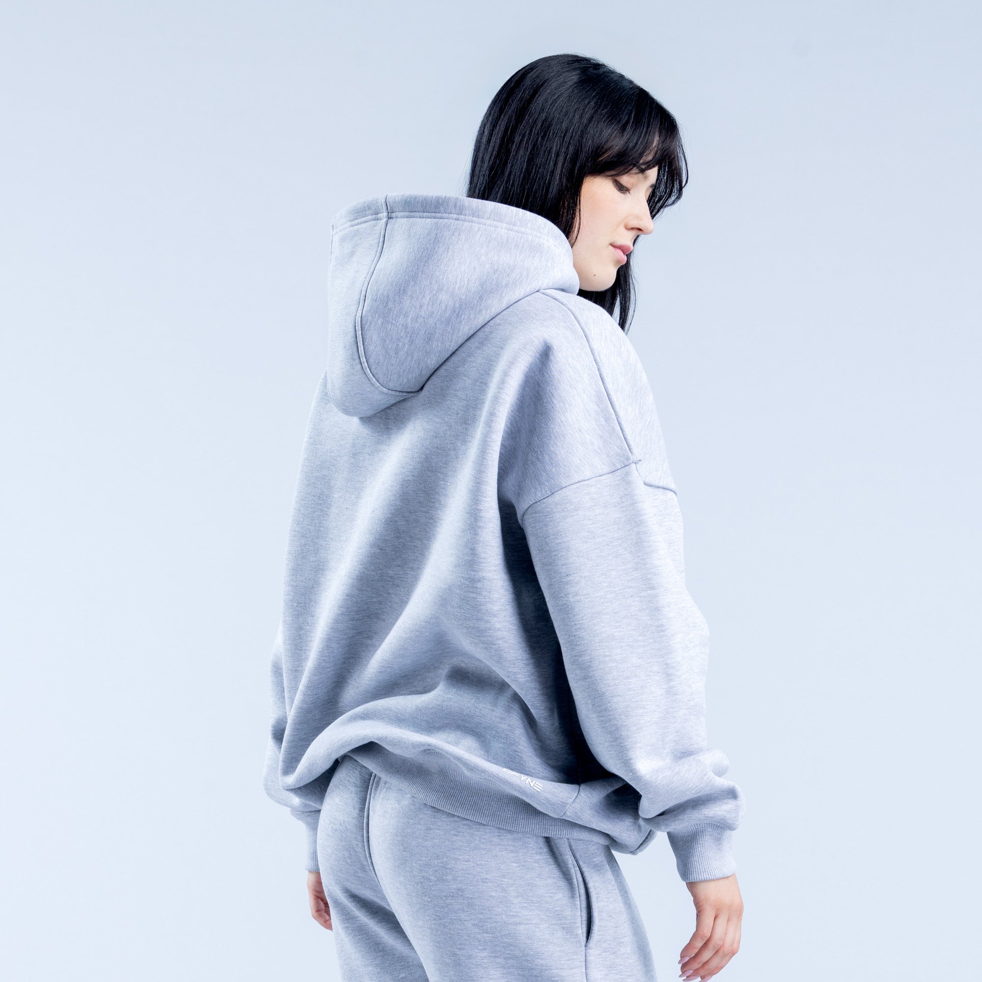 Sudadera con Capucha DFYNE Revive Heavy Weight Mujer Grises | 0345-YBLFD