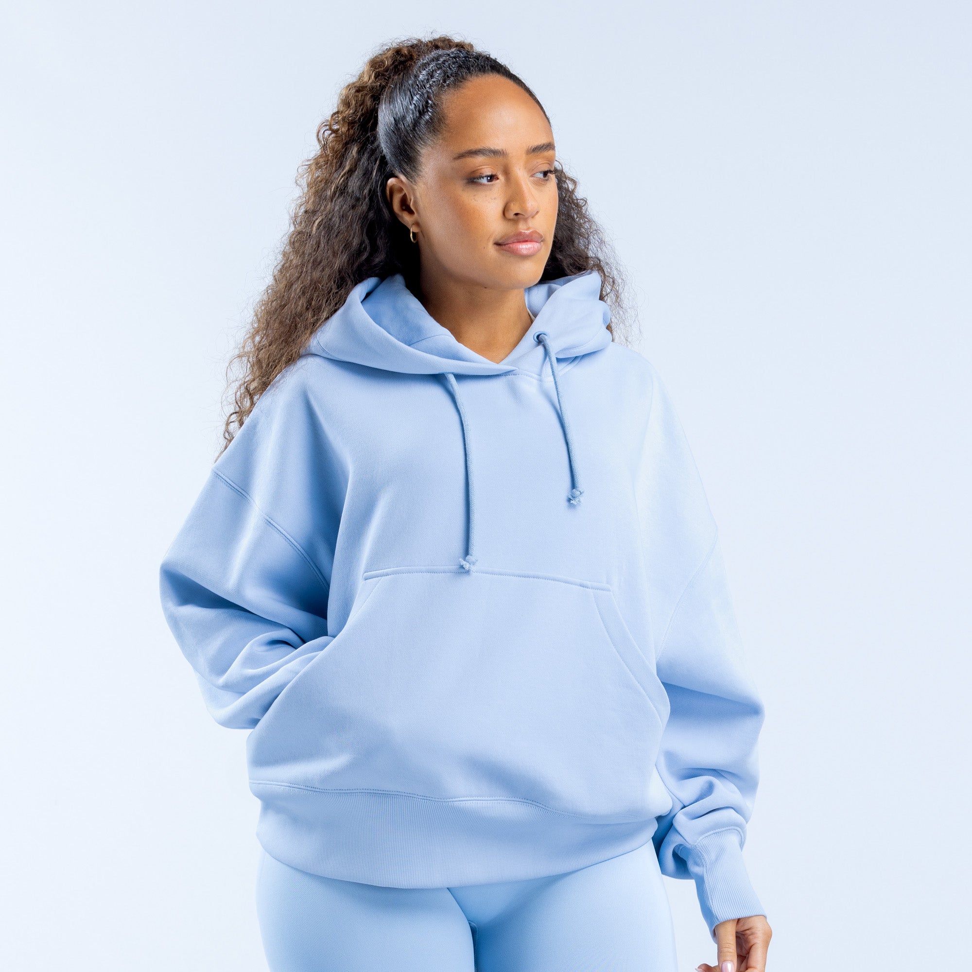 Sudadera con Capucha DFYNE Signature Mujer Azules | 6953-DWLVY