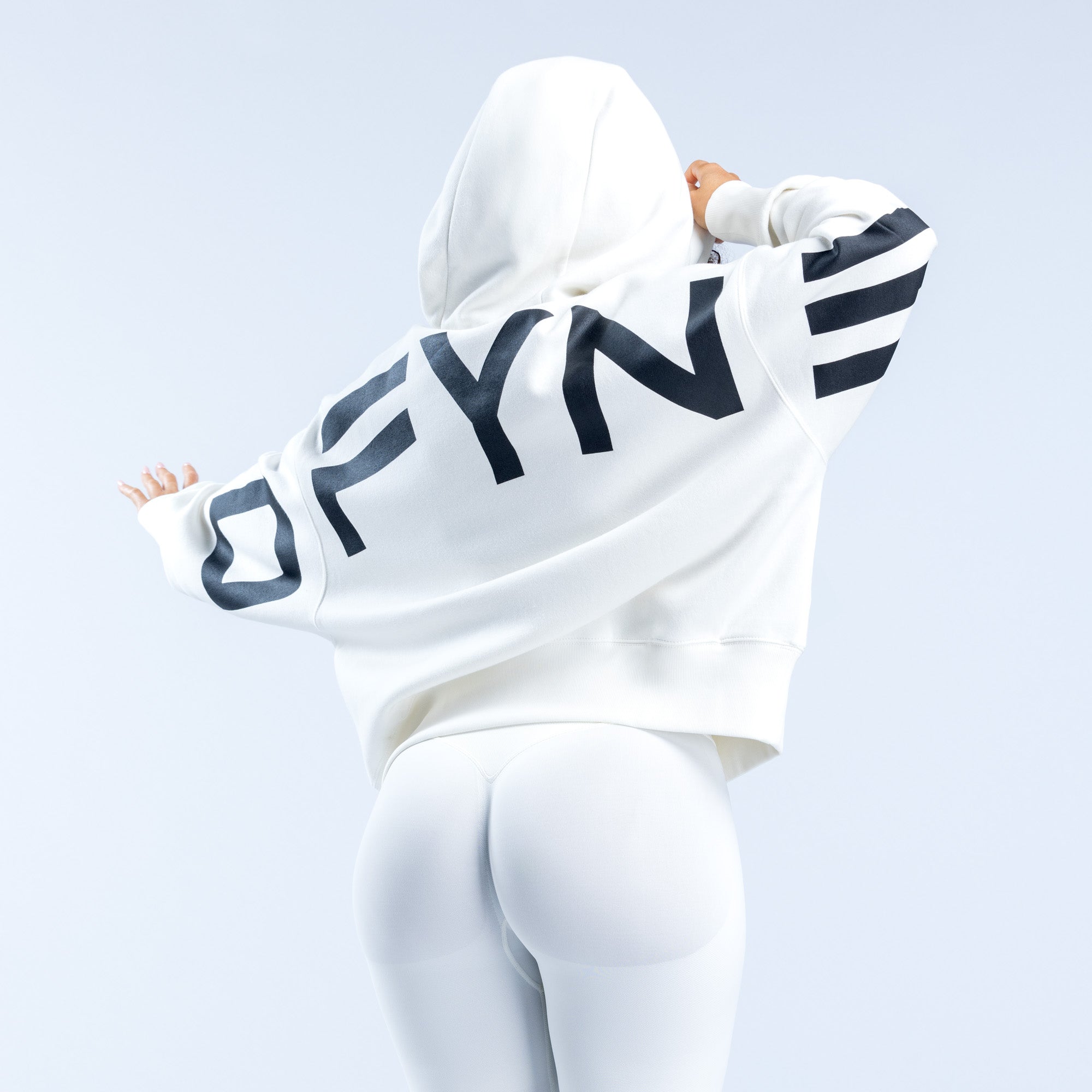Sudadera con Capucha DFYNE Signature Mujer Blancos | 4079-ZWMFV