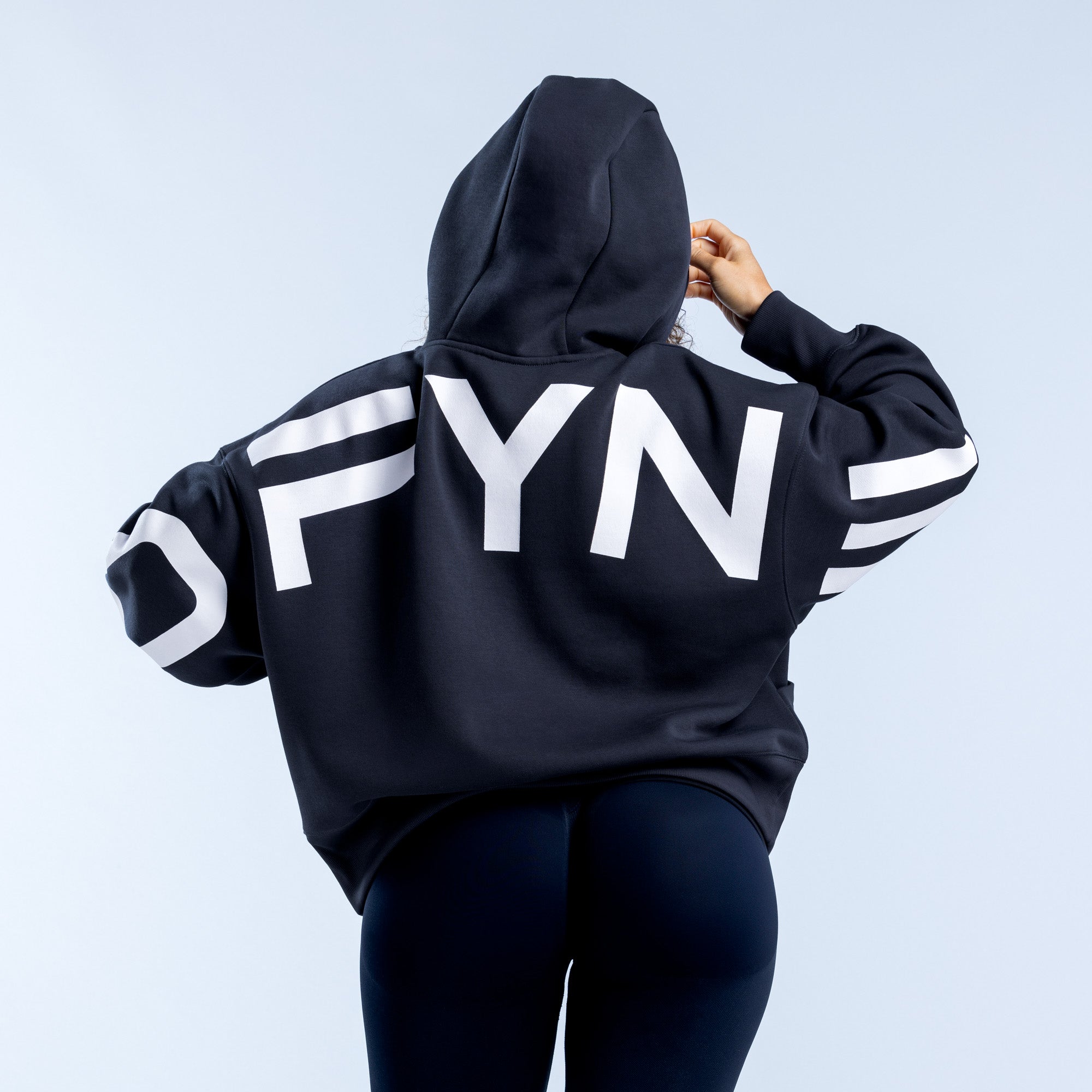 Sudadera con Capucha DFYNE Signature Mujer Negros | 6812-YHDPM