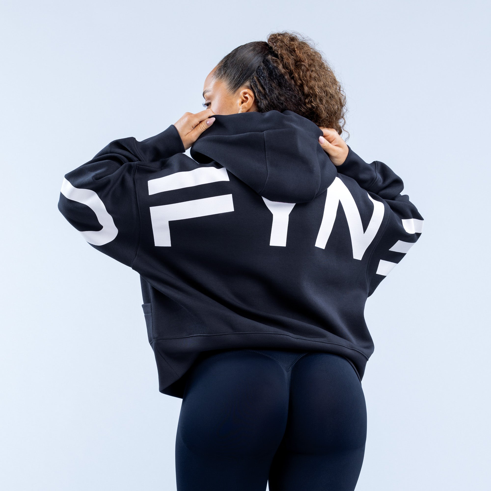 Sudadera con Capucha DFYNE Signature Mujer Negros | 6812-YHDPM
