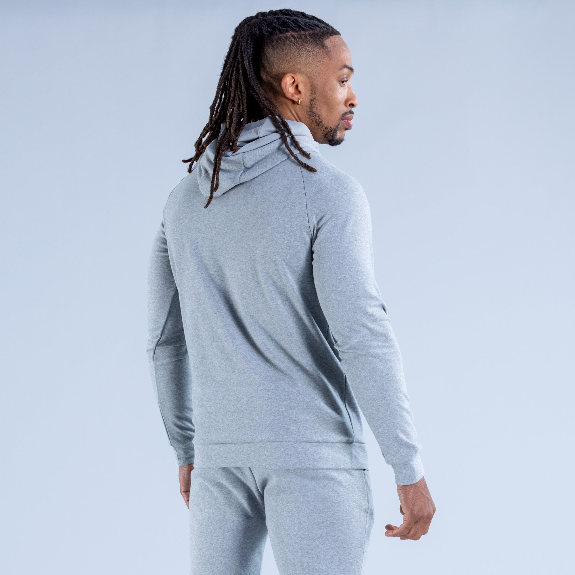 Sudadera con Capucha DFYNE Stealth Midweight Hombre Grises | 0943-GMNTL