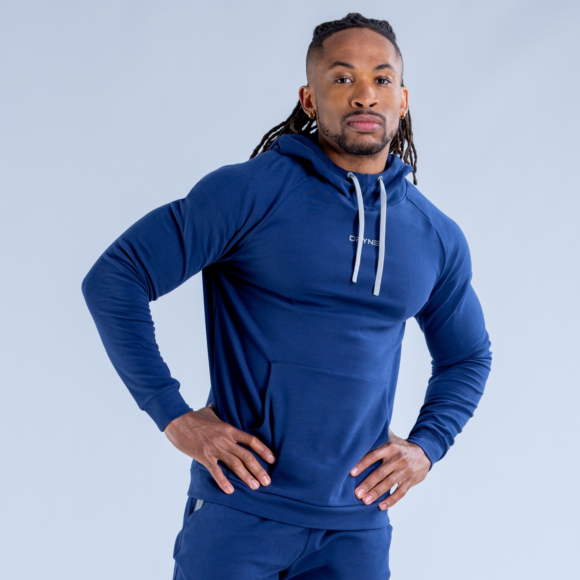 Sudadera con Capucha DFYNE Stealth Midweight Hombre Azules | 1637-HOTUG