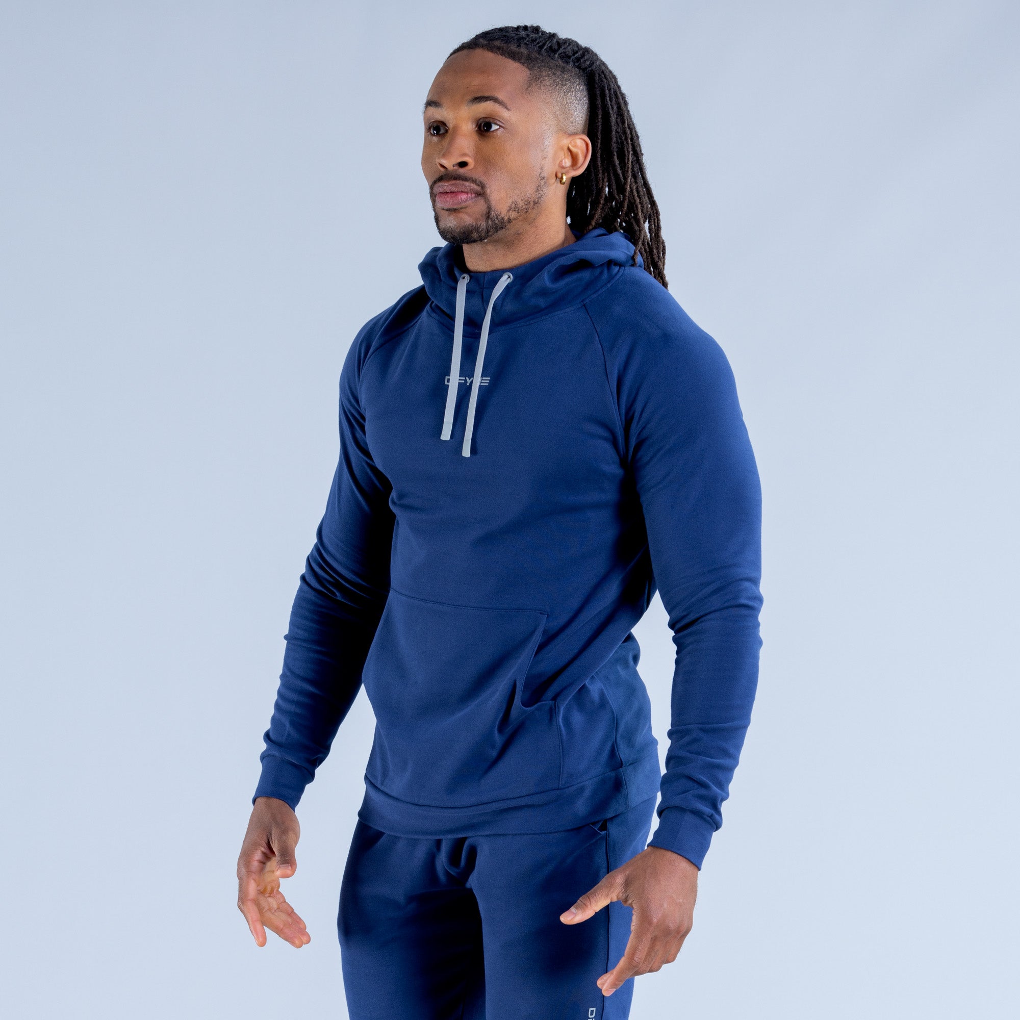 Sudadera con Capucha DFYNE Stealth Midweight Hombre Azules | 1637-HOTUG
