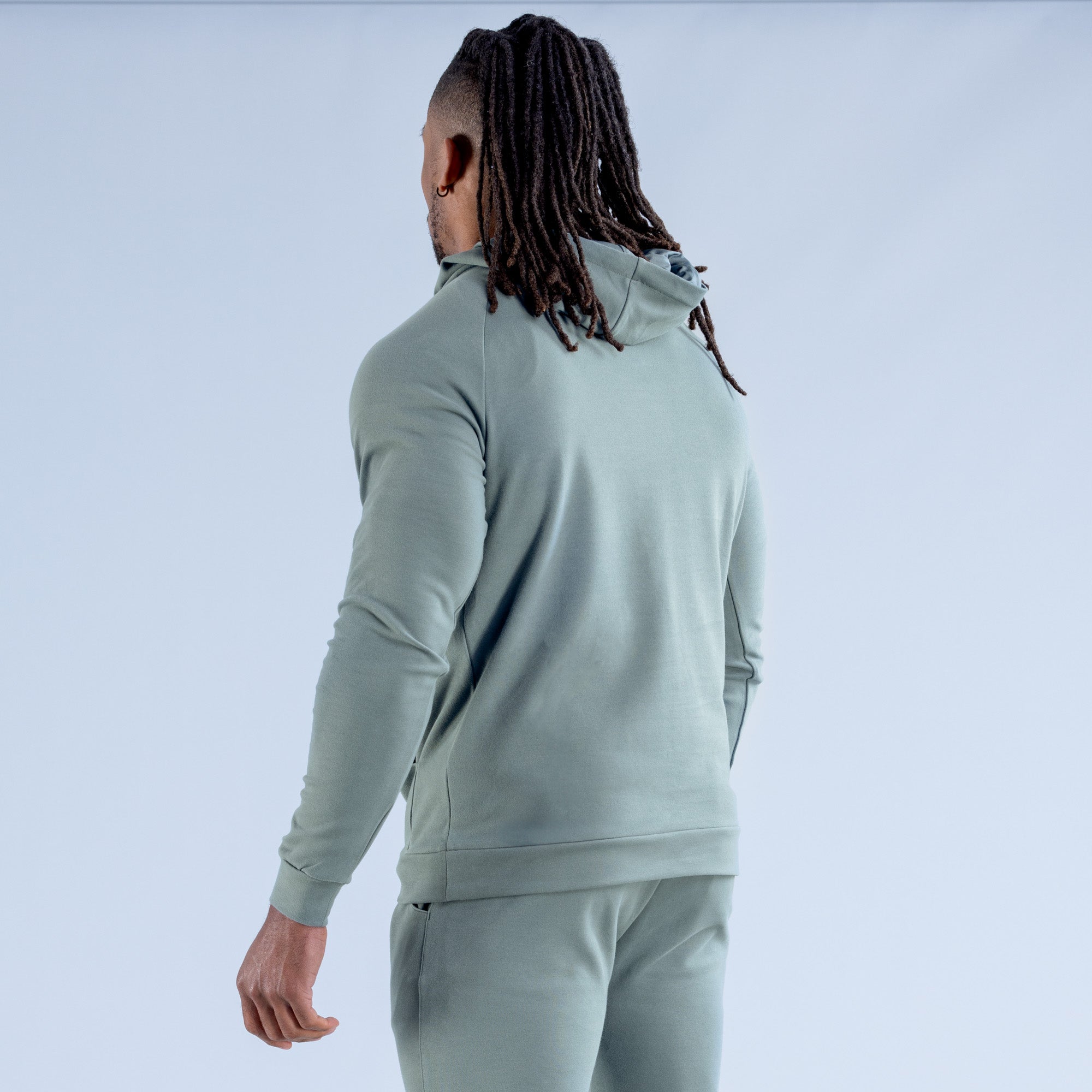 Sudadera con Capucha DFYNE Stealth Midweight Hombre Verde Oliva | 3612-ELSVH
