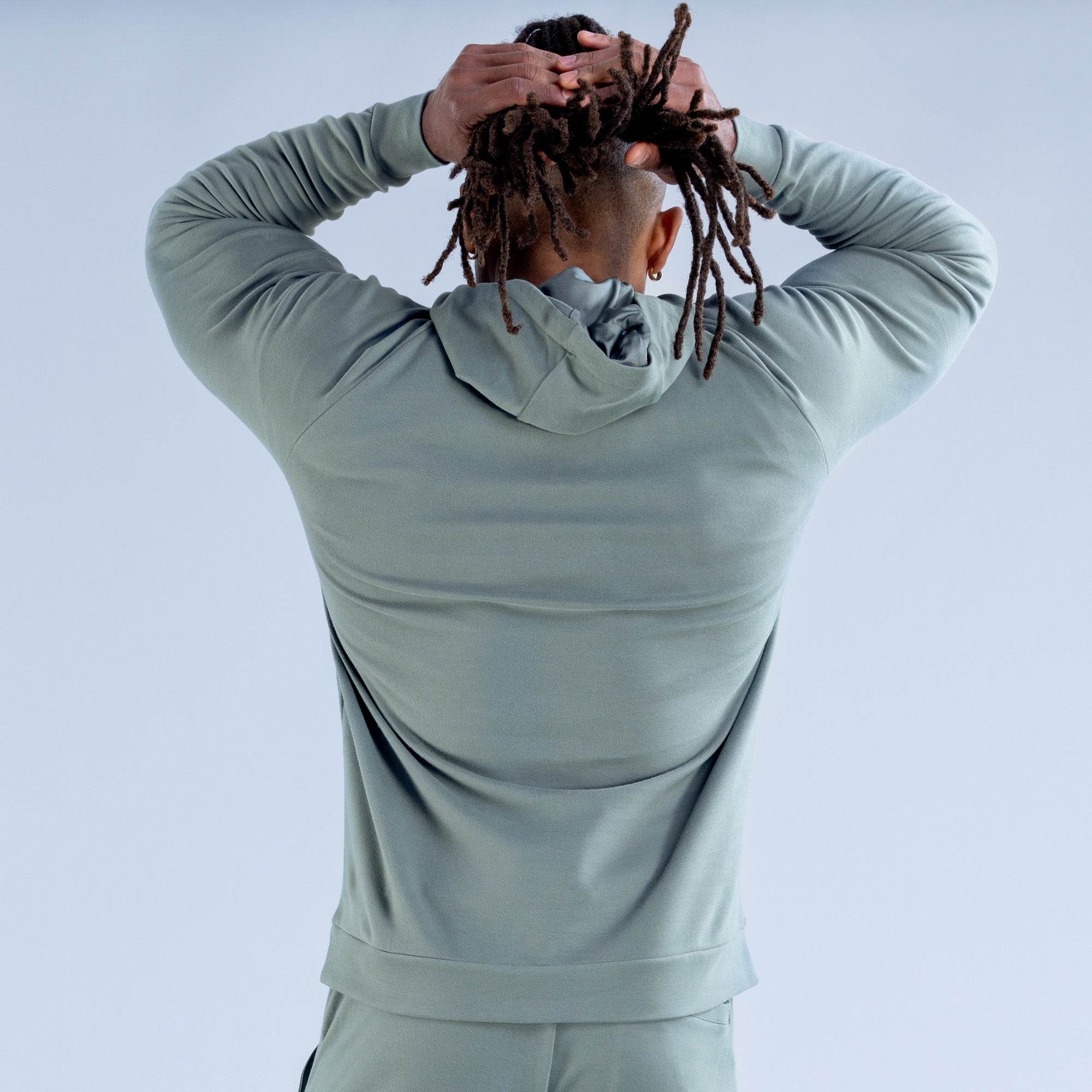 Sudadera con Capucha DFYNE Stealth Midweight Hombre Verde Oliva | 3612-ELSVH