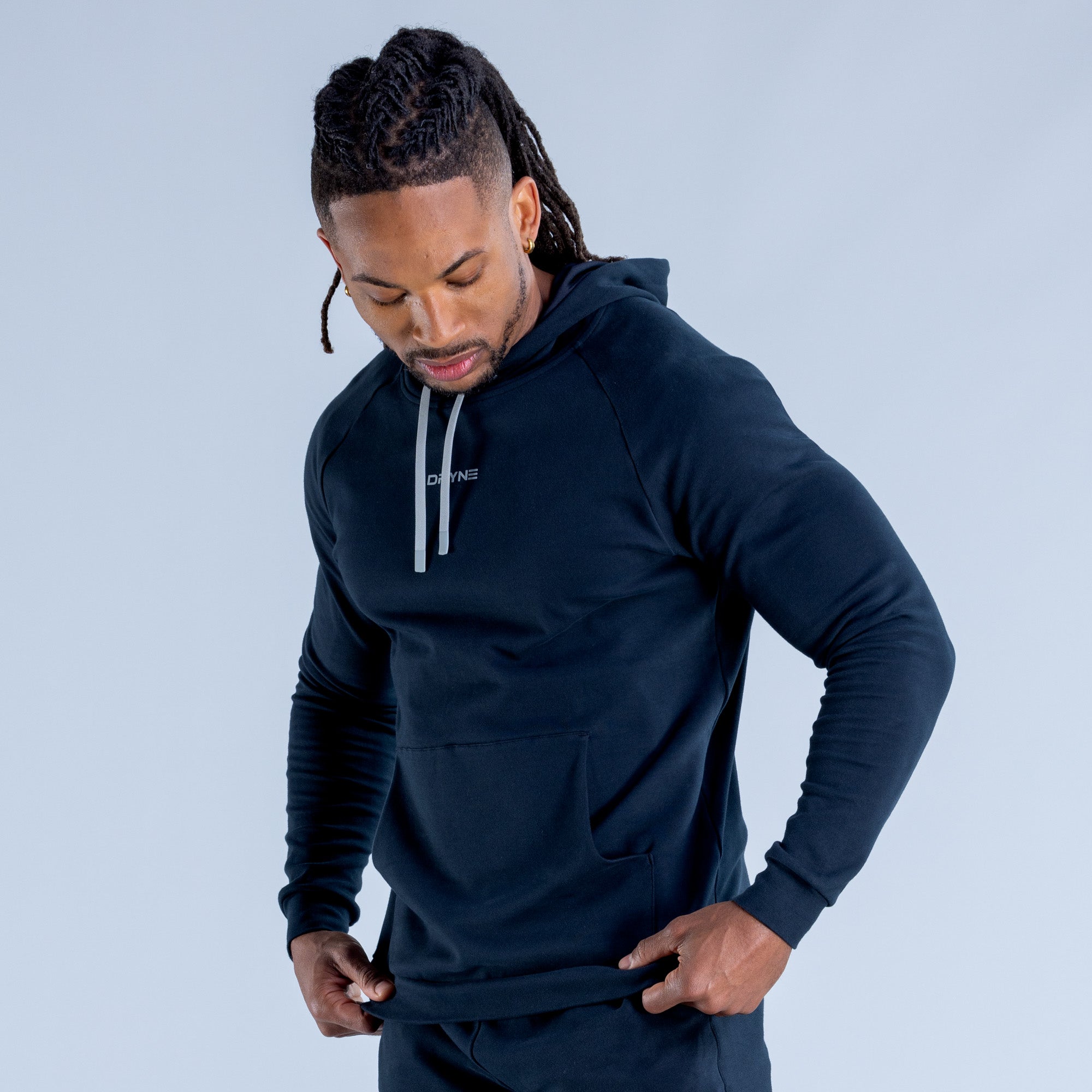 Sudadera con Capucha DFYNE Stealth Midweight Hombre Negros | 8392-WIDMX