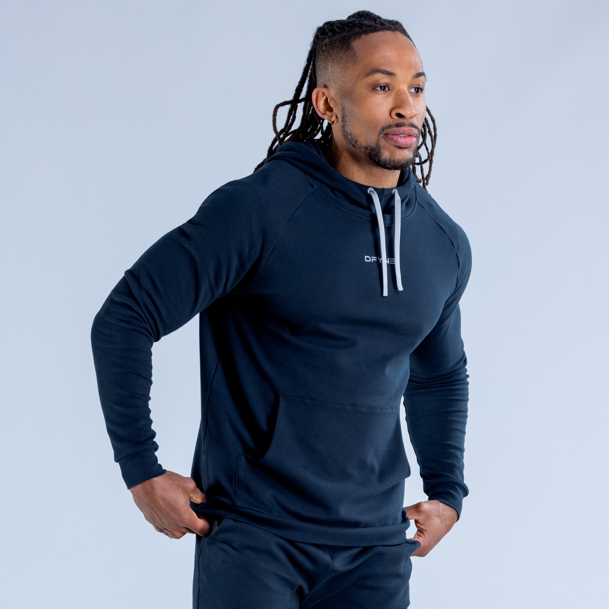 Sudadera con Capucha DFYNE Stealth Midweight Hombre Negros | 8392-WIDMX