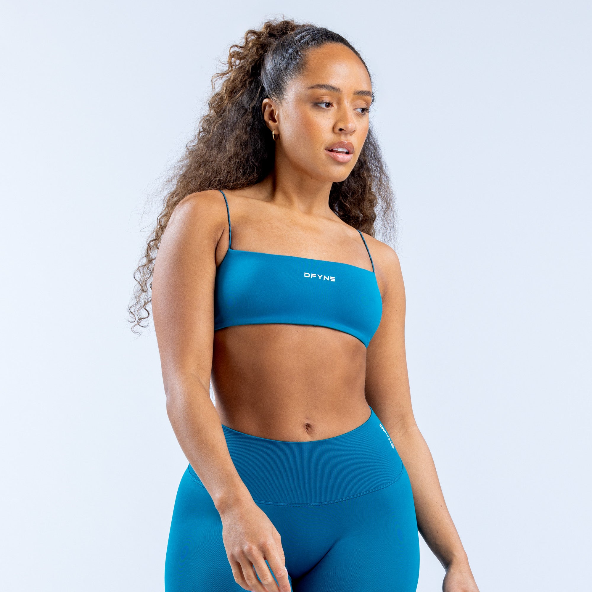 Sujetador Deportivo DFYNE Defy Strappy Mujer Azules | 4027-WESBC