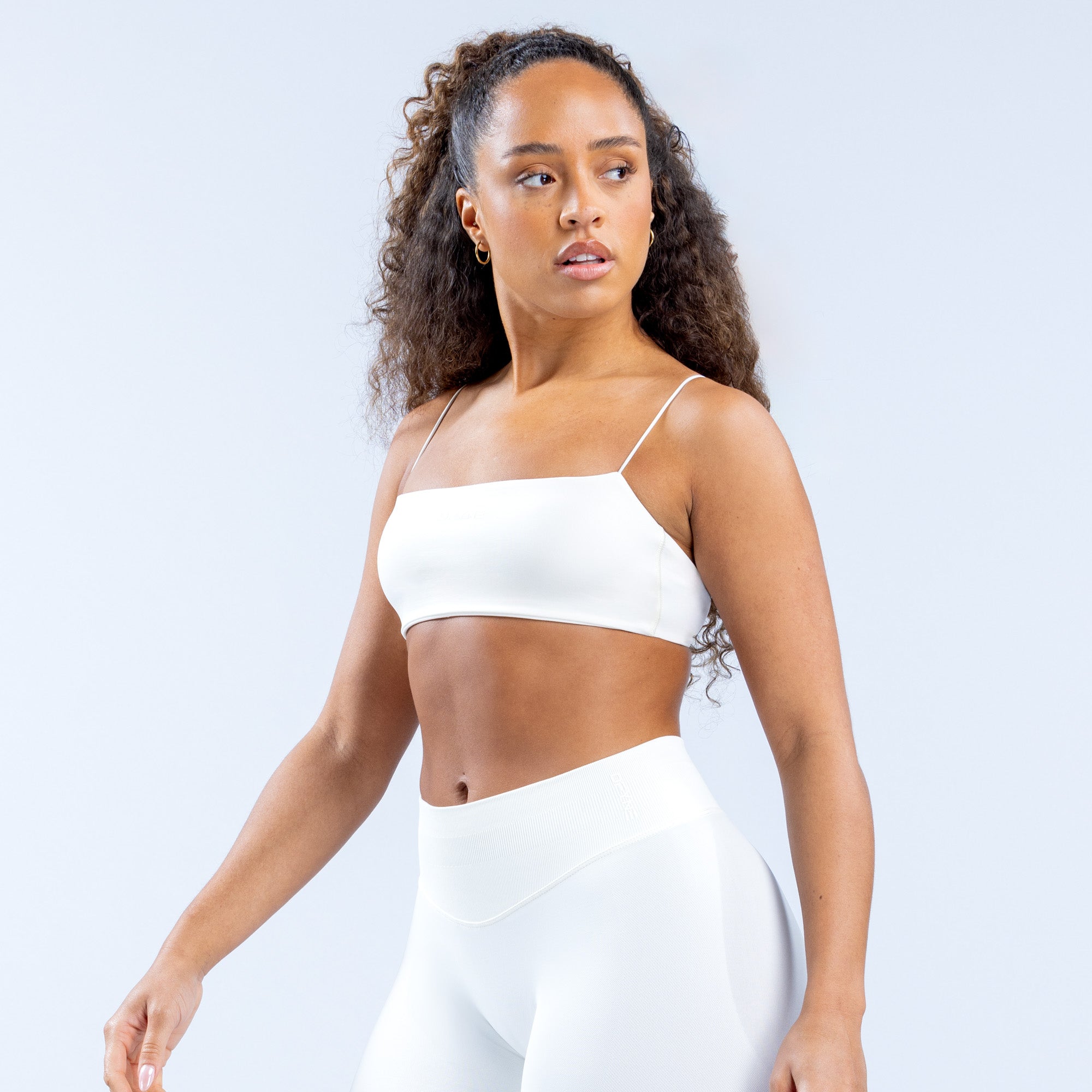 Sujetador Deportivo DFYNE Defy Strappy Mujer Blancos | 4581-KCLRT