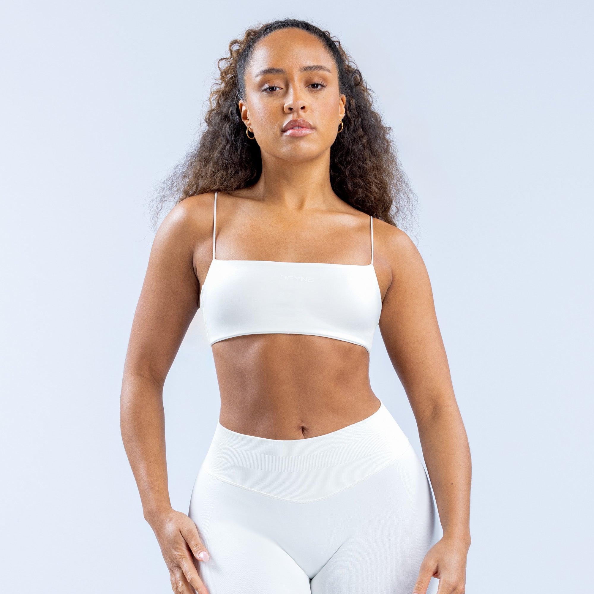 Sujetador Deportivo DFYNE Defy Strappy Mujer Blancos | 4581-KCLRT