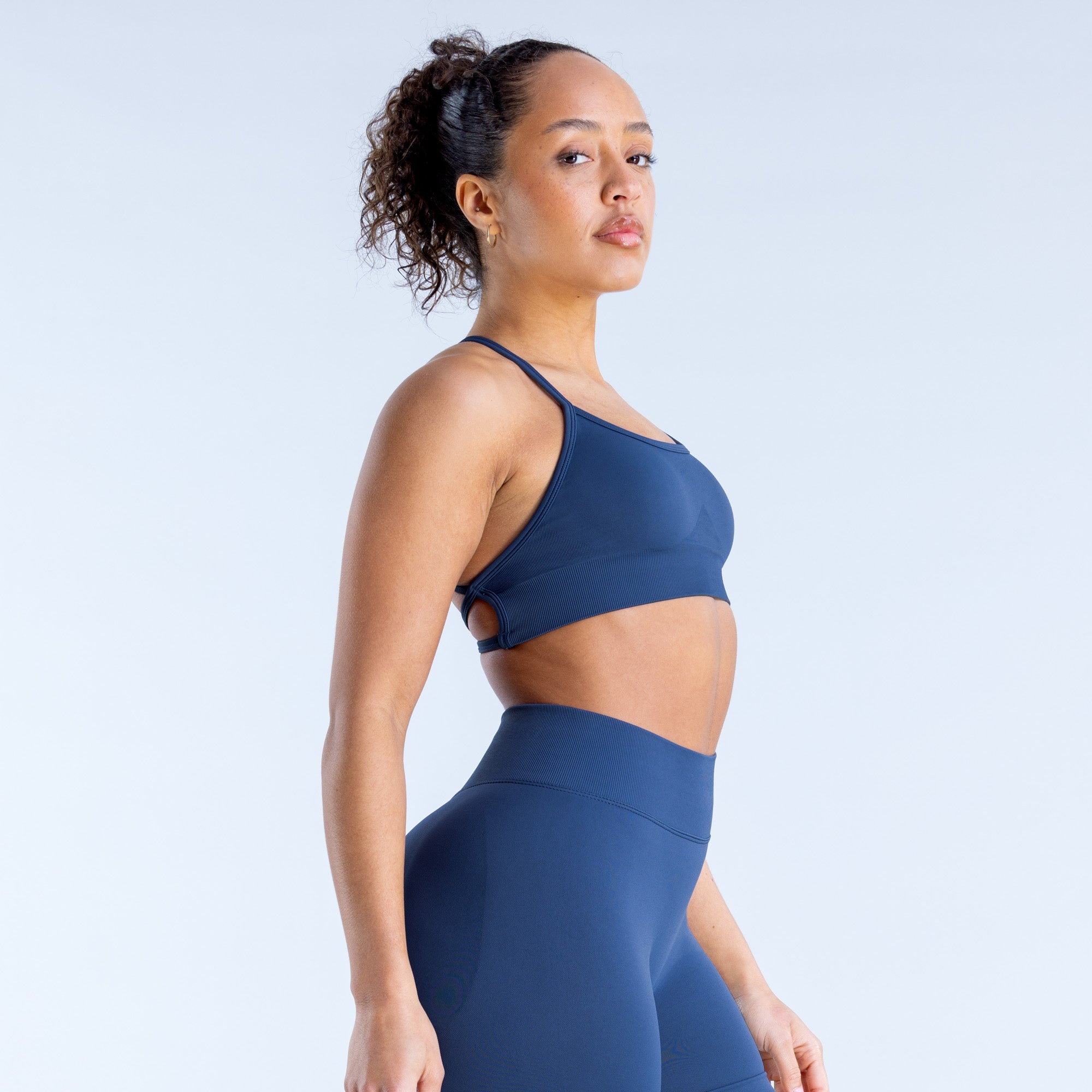 Sujetador Deportivo DFYNE Dynamic Backless Mujer Azules Oscuro | 8932-WIQJH