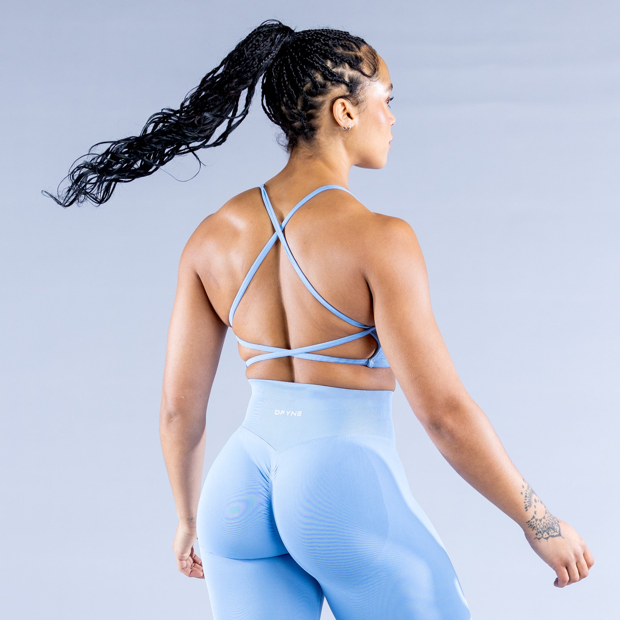 Sujetador Deportivo DFYNE Dynamic Backless Mujer Azules | 6908-UEOVA