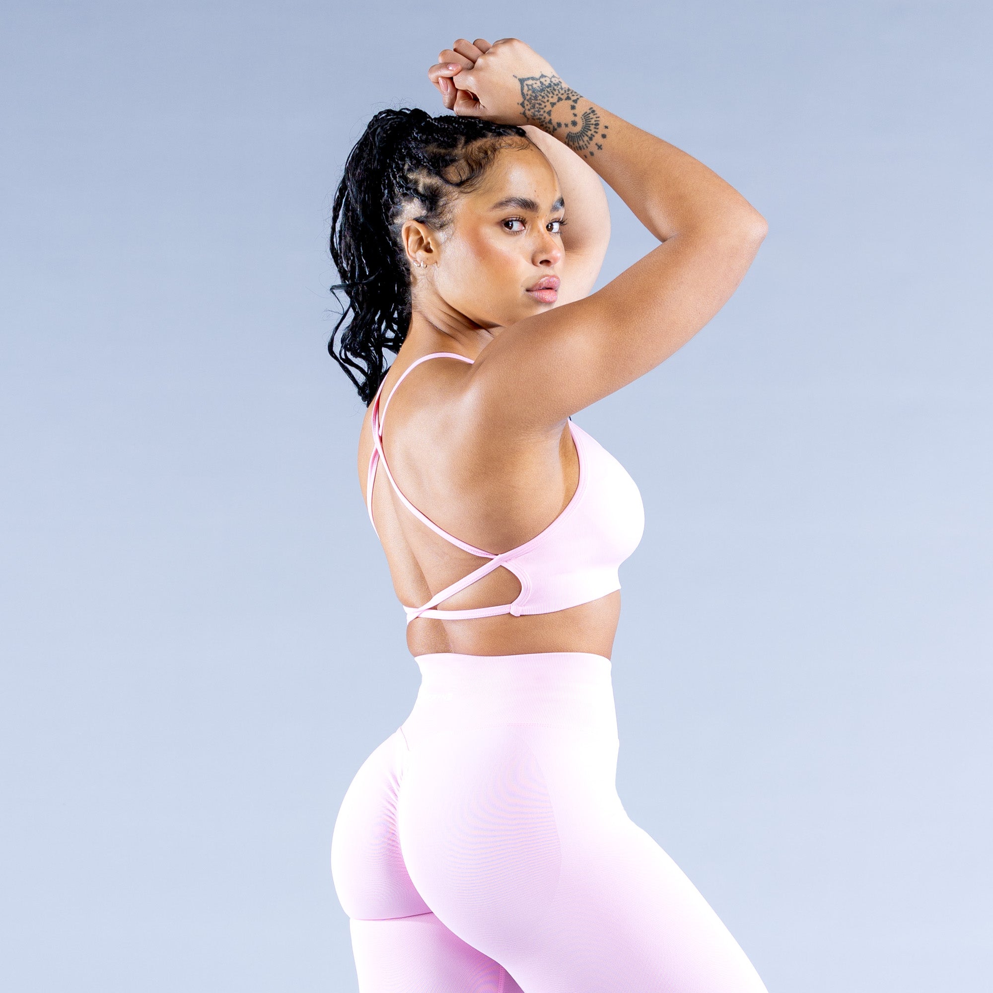 Sujetador Deportivo DFYNE Dynamic Backless Mujer Rosas Claro Rosas | 3420-CNTGF