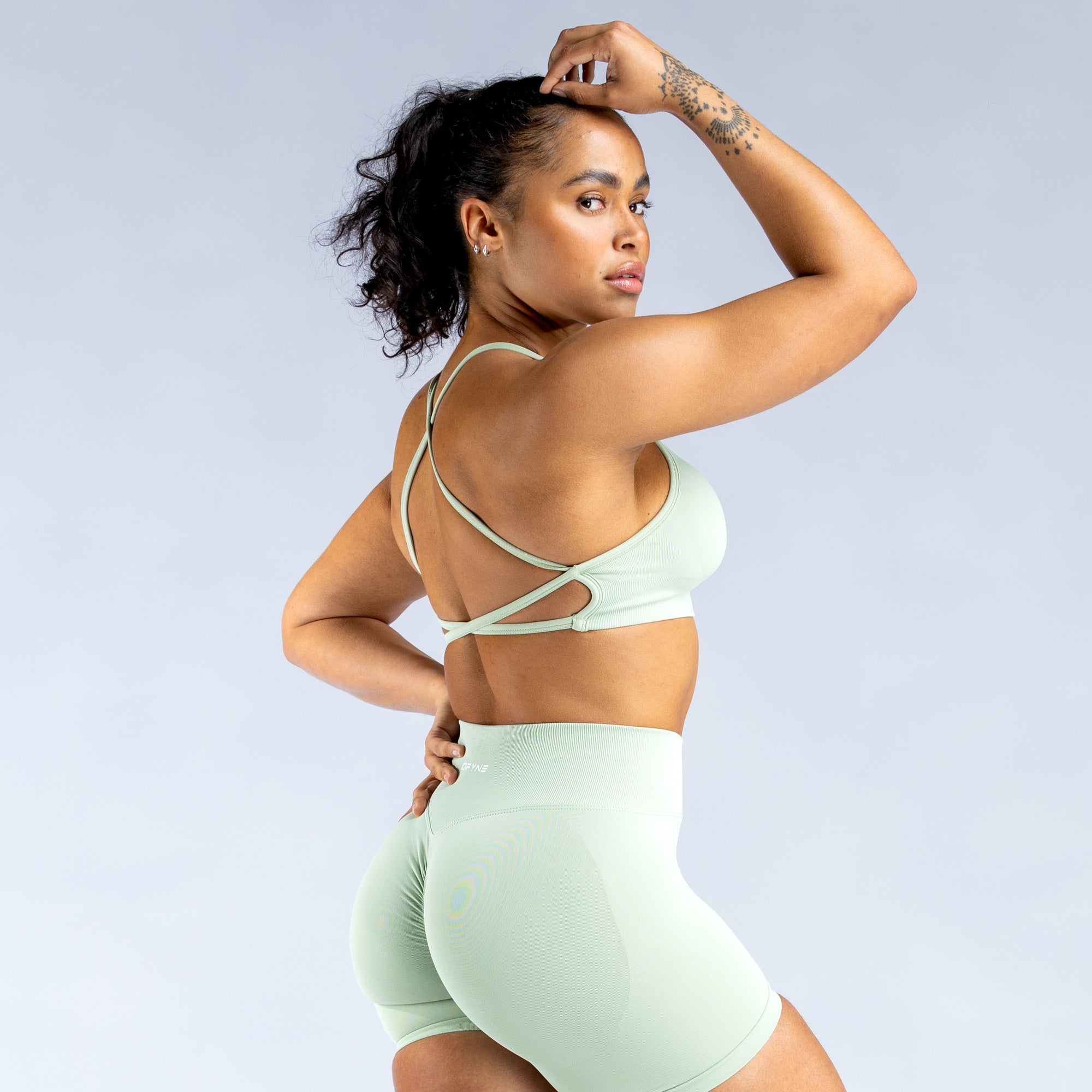 Sujetador Deportivo DFYNE Dynamic Backless Mujer Verdes | 1320-JRNMX