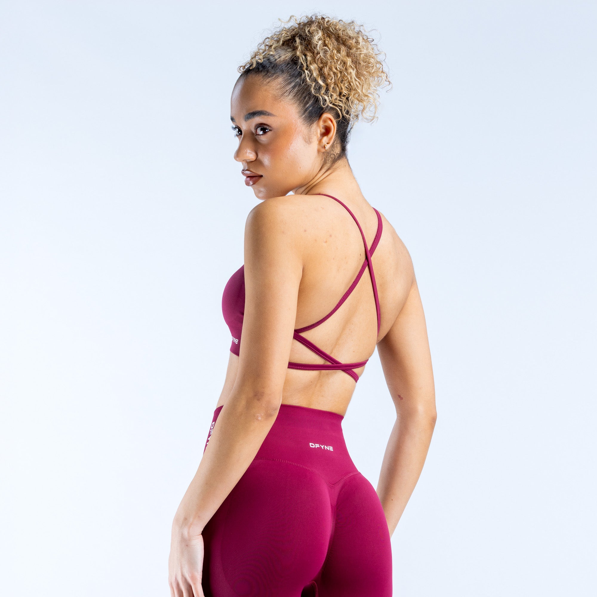 Sujetador Deportivo DFYNE Dynamic Backless Mujer Fucsia | 6471-LTQOW