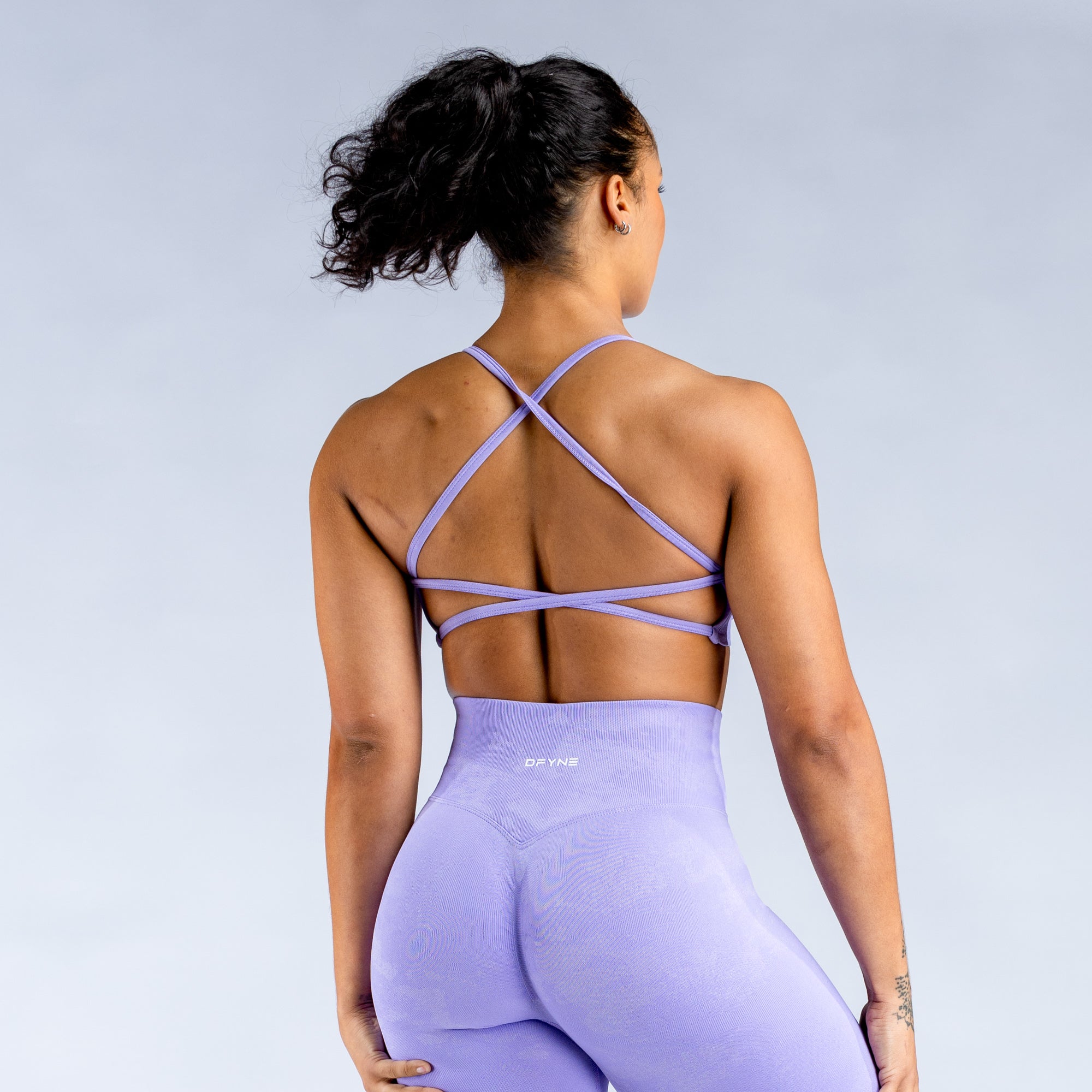 Sujetador Deportivo DFYNE Dynamic Mist Backless Mujer Blancos | 8514-DKUXB