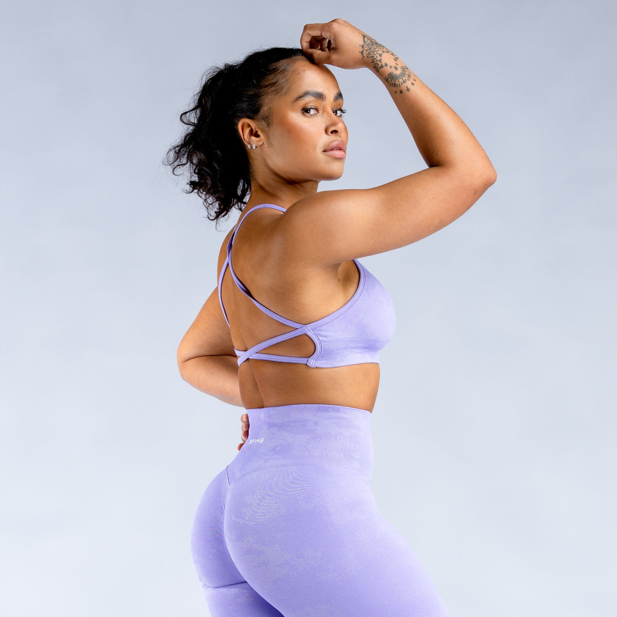 Sujetador Deportivo DFYNE Dynamic Mist Backless Mujer Blancos | 8514-DKUXB