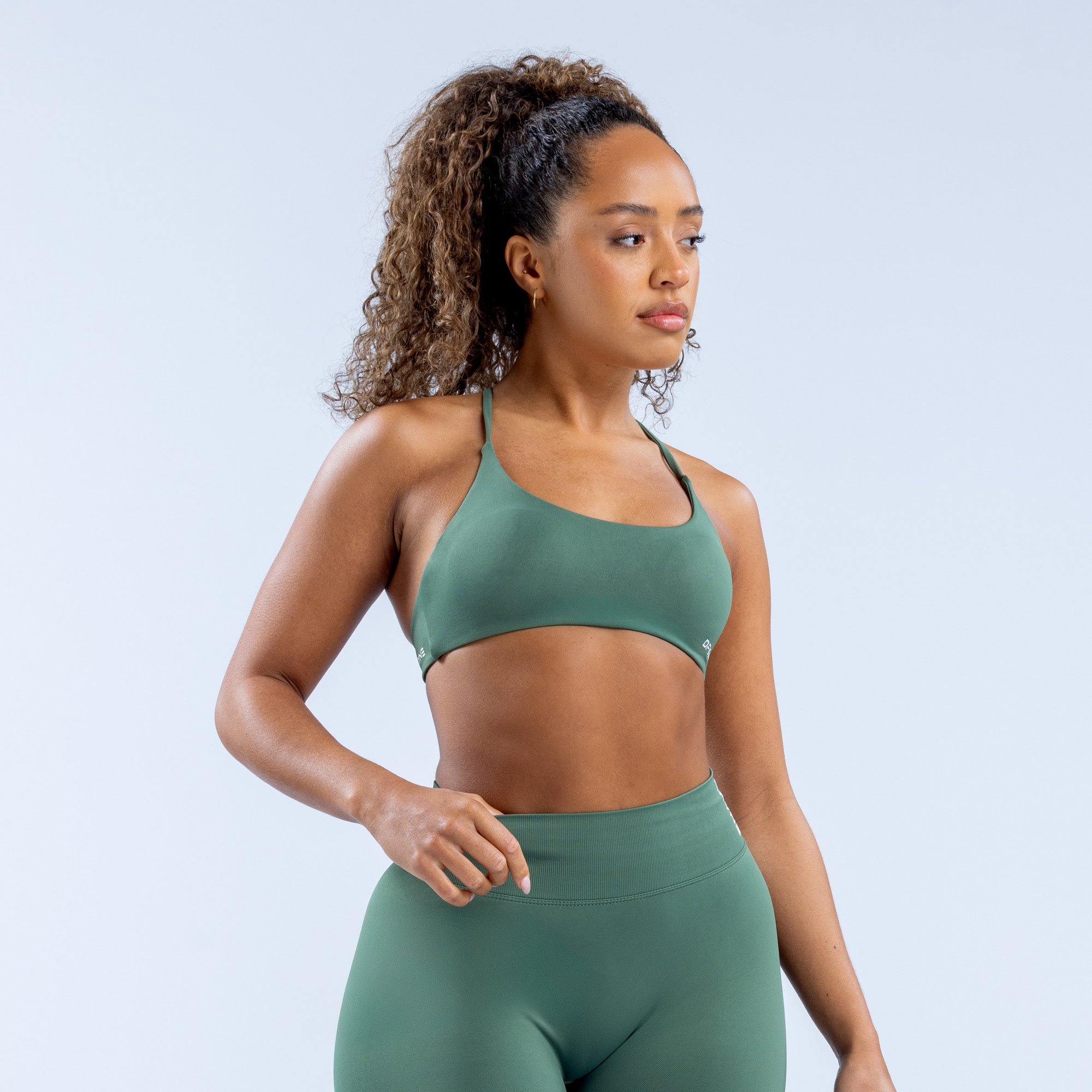 Sujetador Deportivo DFYNE Dynamic Twist Back Mujer Verdes | 6429-PAKLO