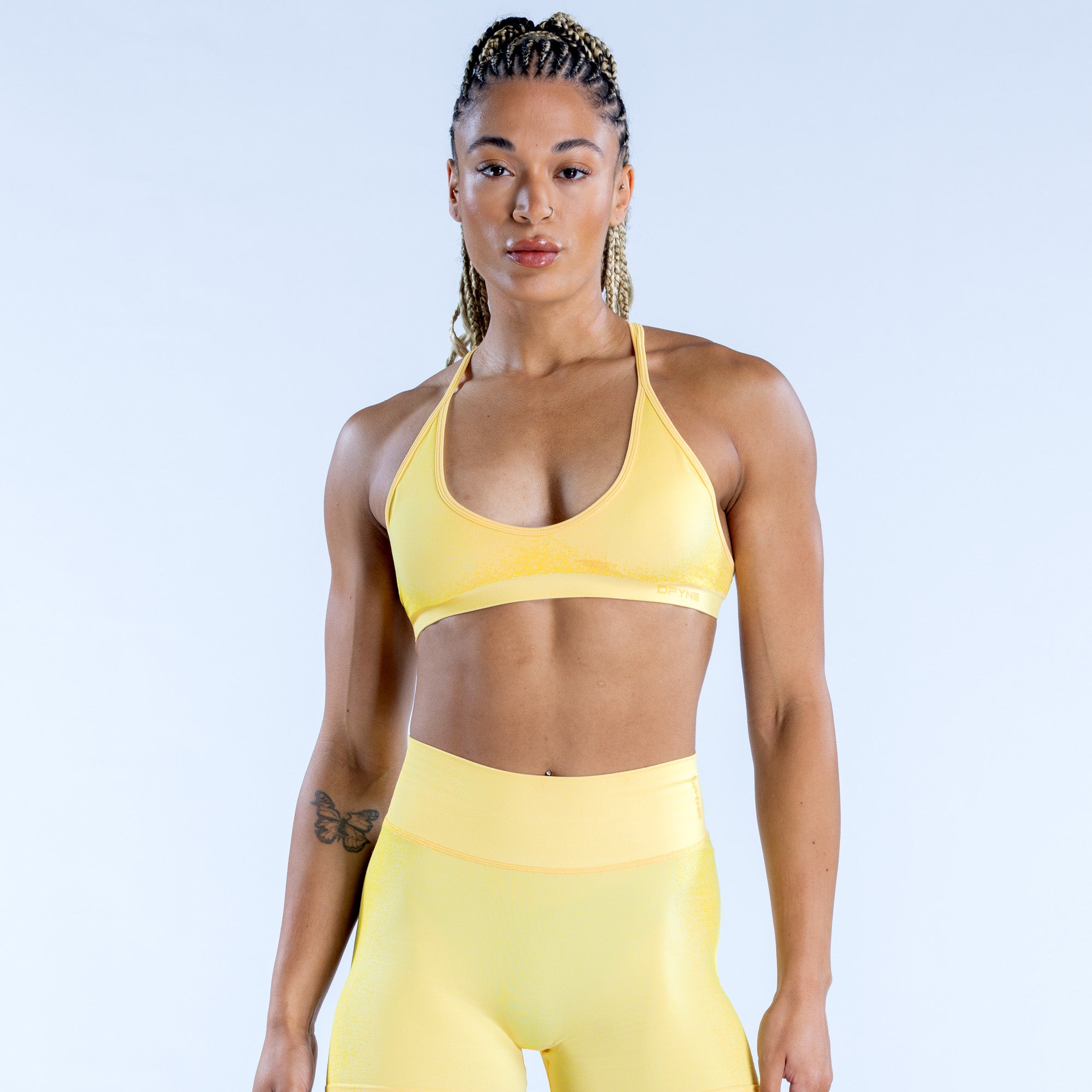Sujetador Deportivo DFYNE Ignite Cross Back Mujer Azules | 1768-KMBDG