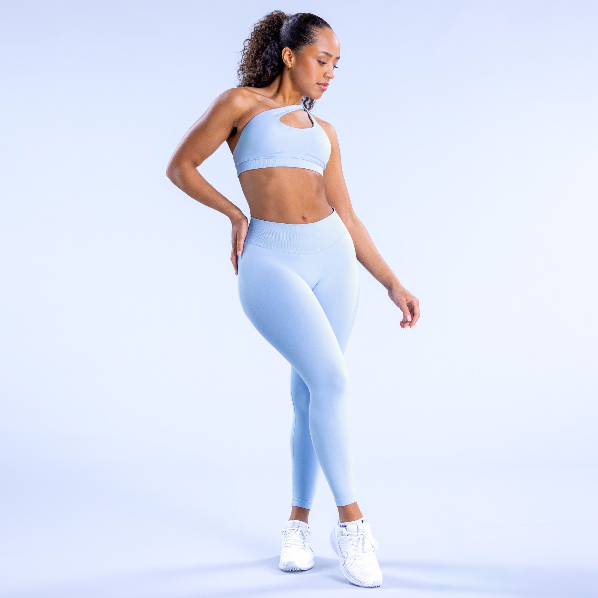 Sujetador Deportivo DFYNE Impact Asymmetric Mujer Azules | 8103-LQIYH